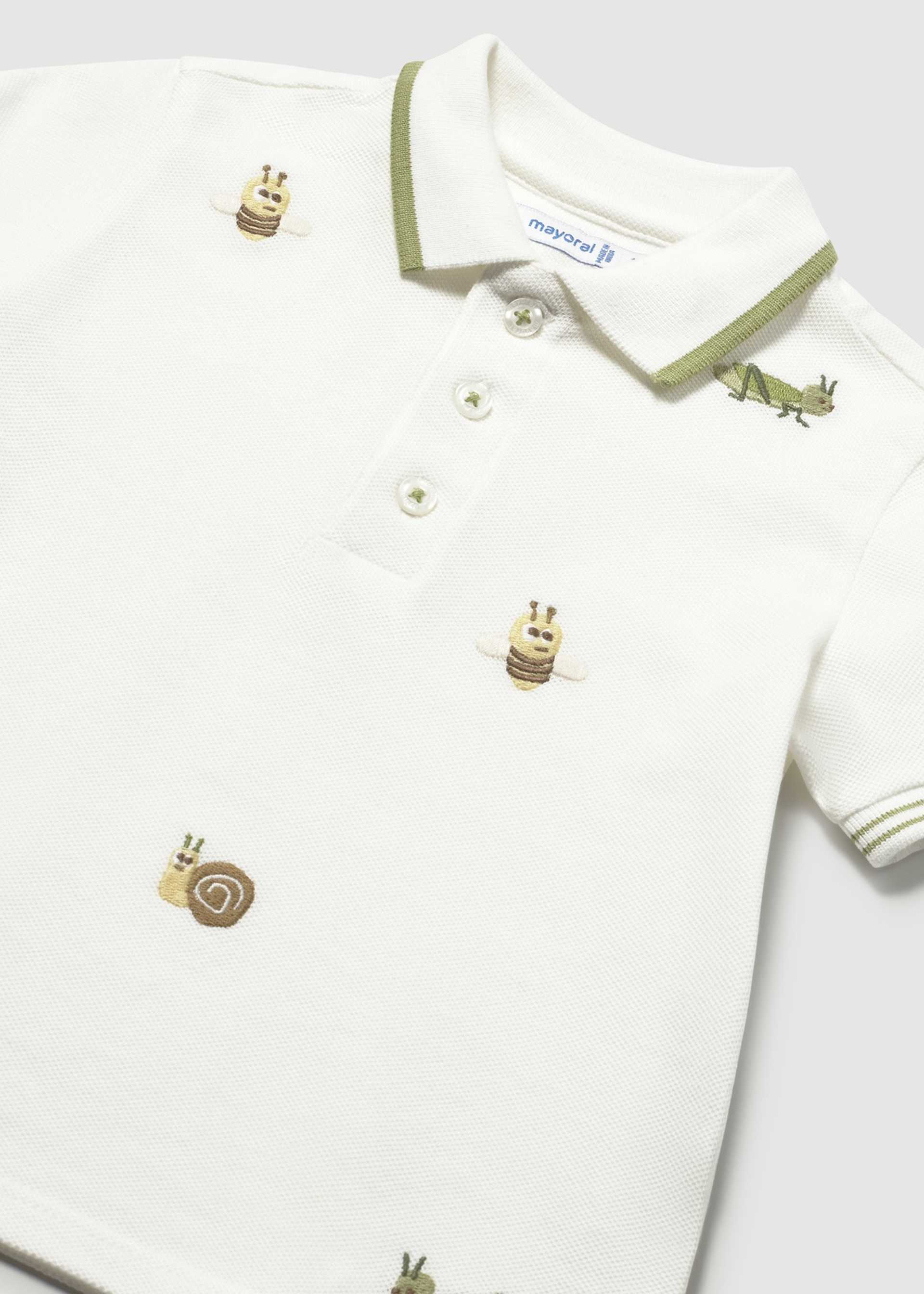 Poloshirt Piqué bestickt Baby