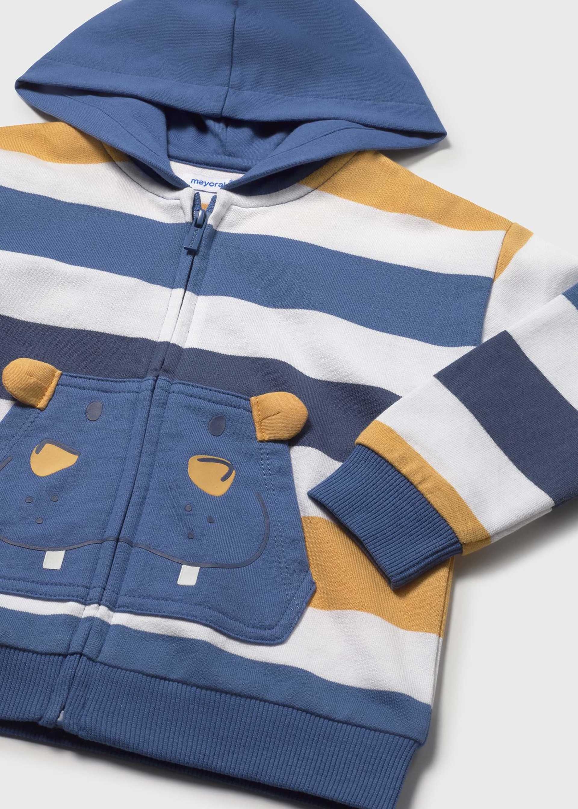 Sweatjacke Blockstreifen Baby