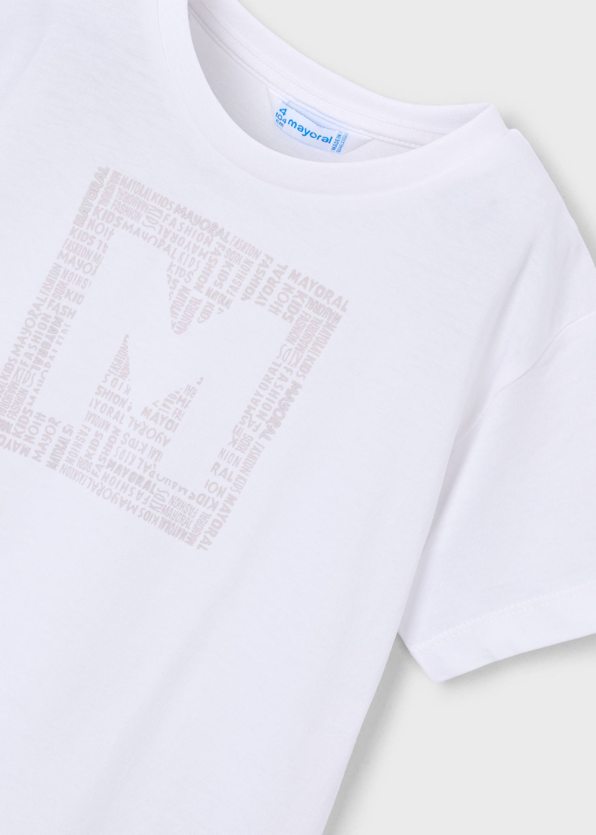 Tricou basic cu litera baiat