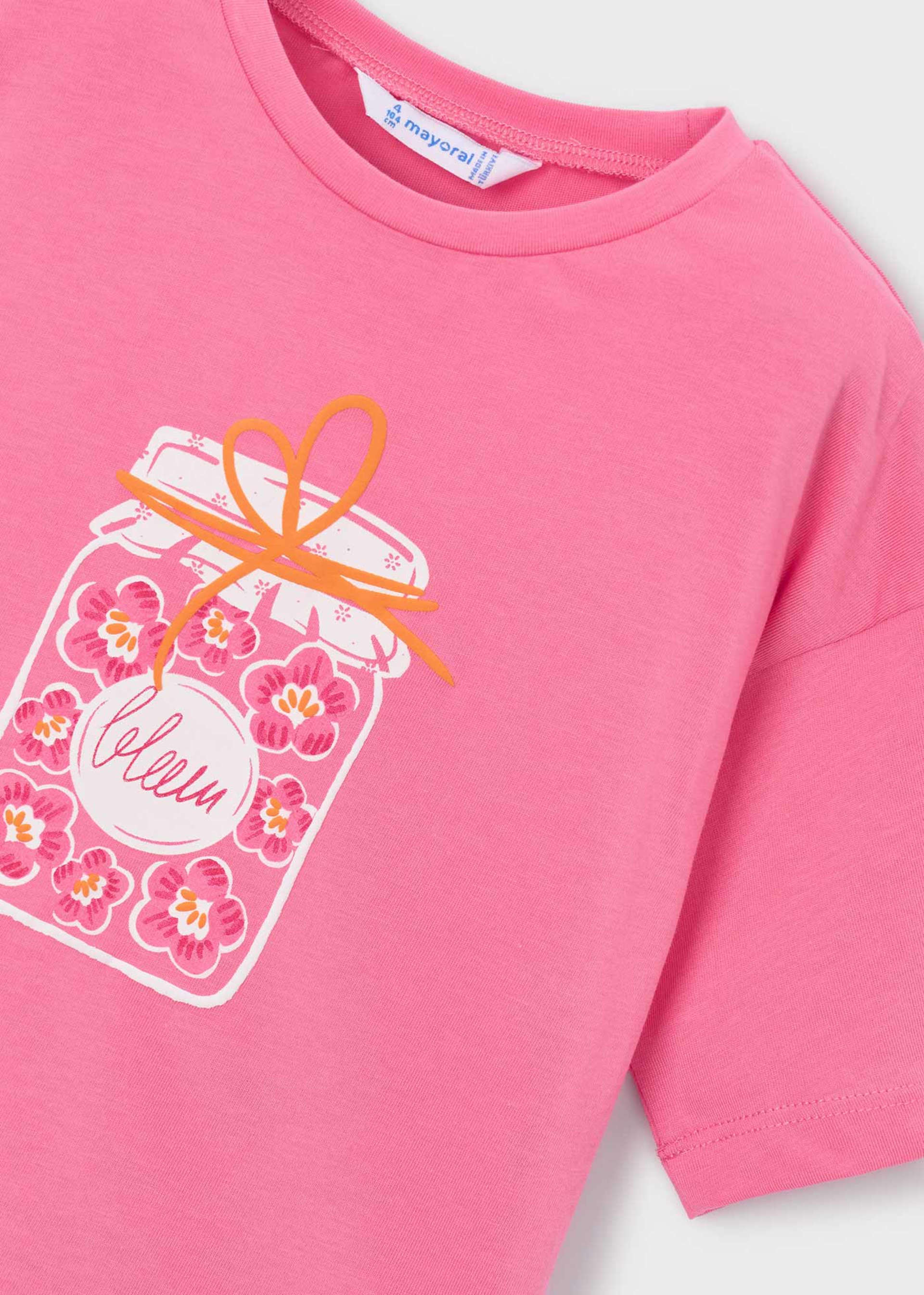 Camiseta hombro caído niña