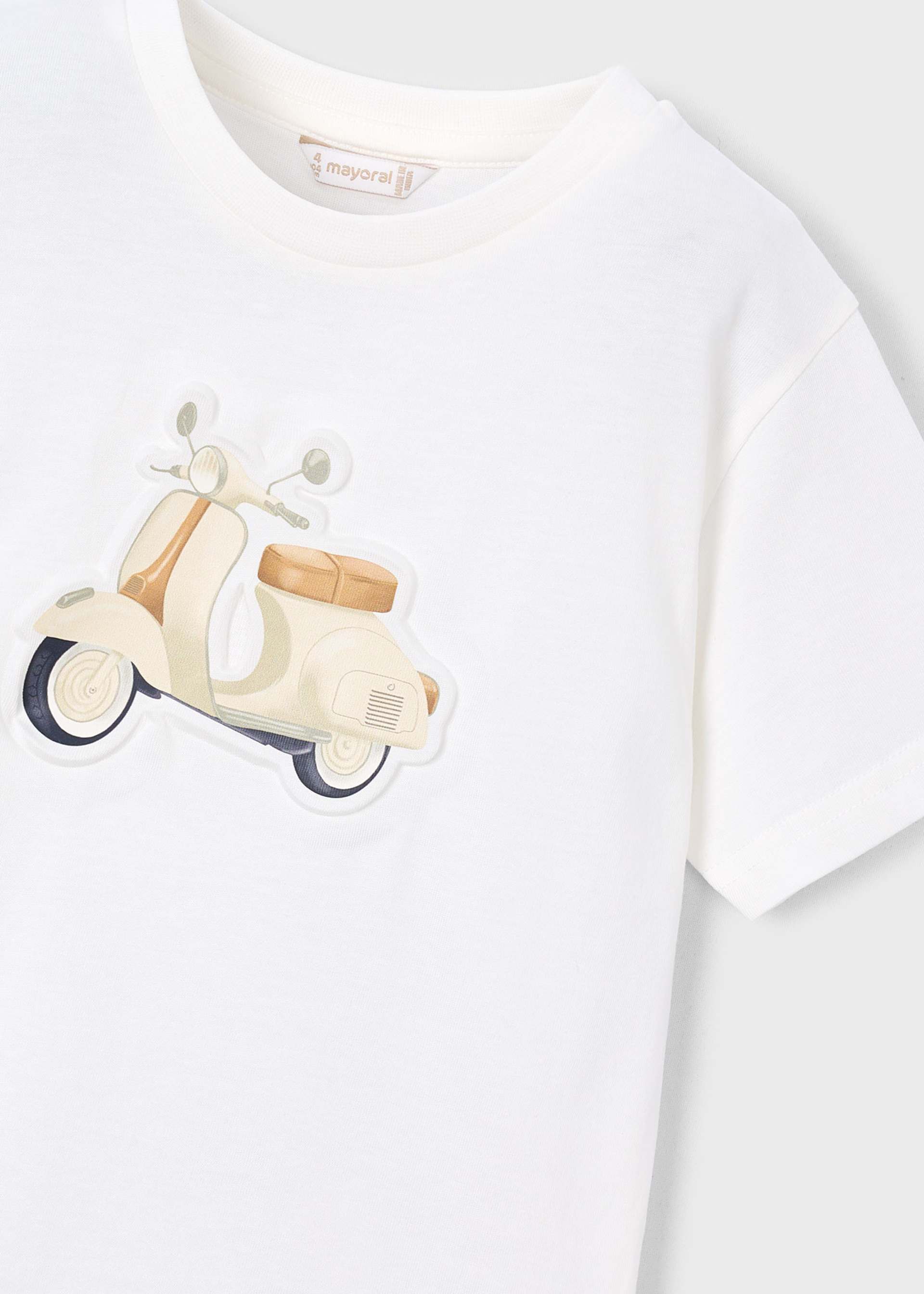 T-shirt avec moto en relief garçon