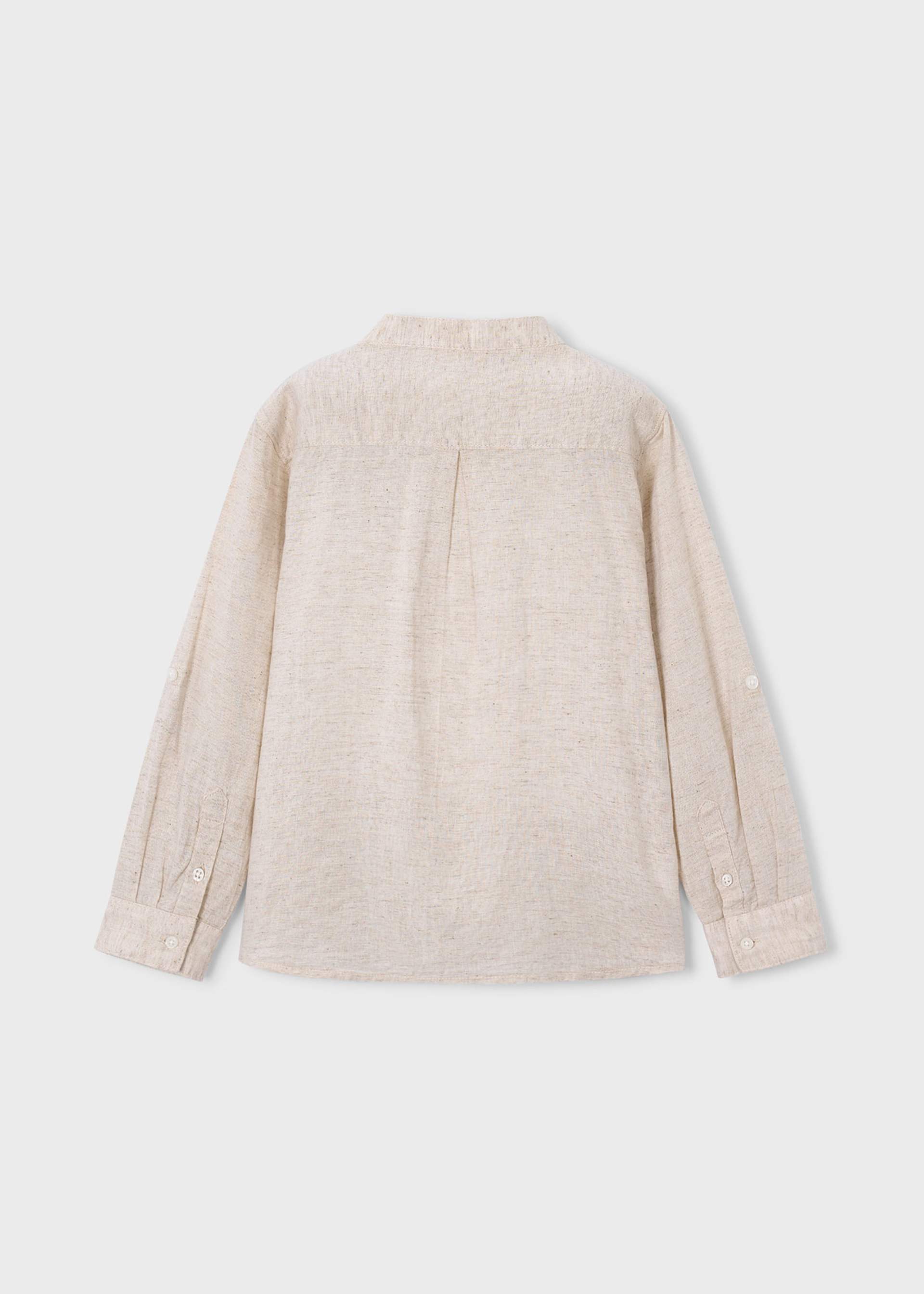 Boy long-sleeved linen shirt