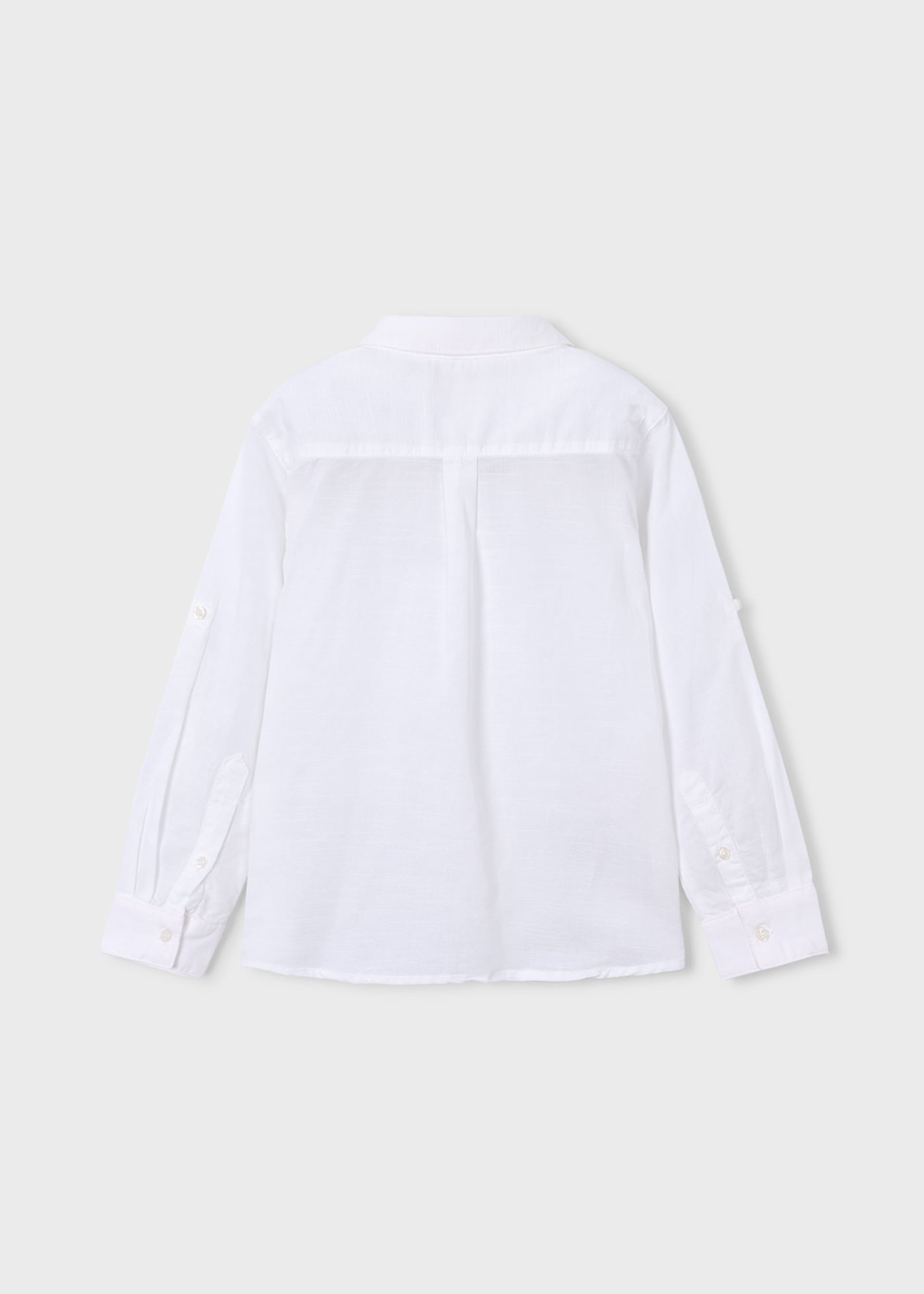 Camicia in lino manica lunga bambino