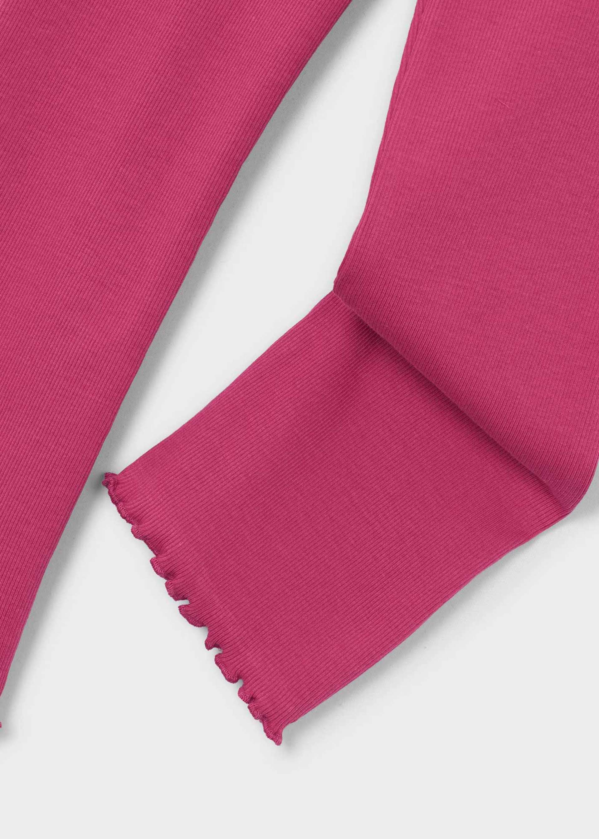 Girls' ribbed flare leggings