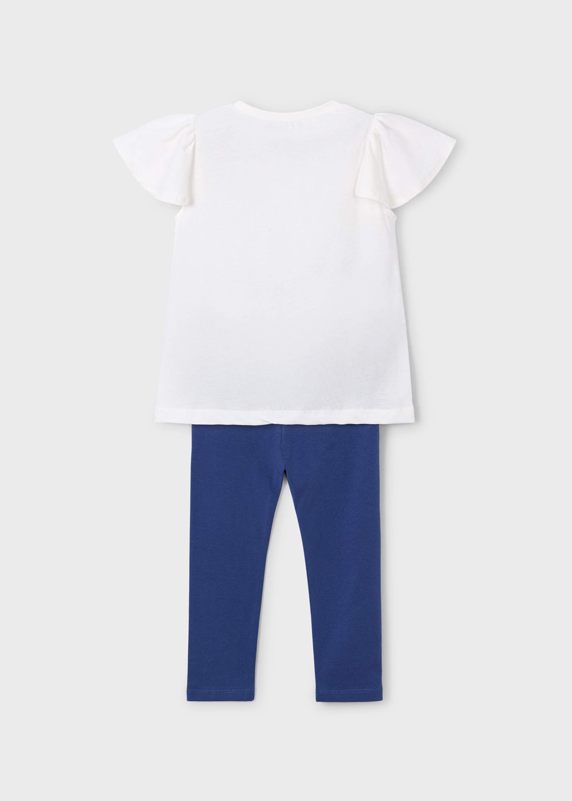 Ensemble leggings et t-shirt poupée fille