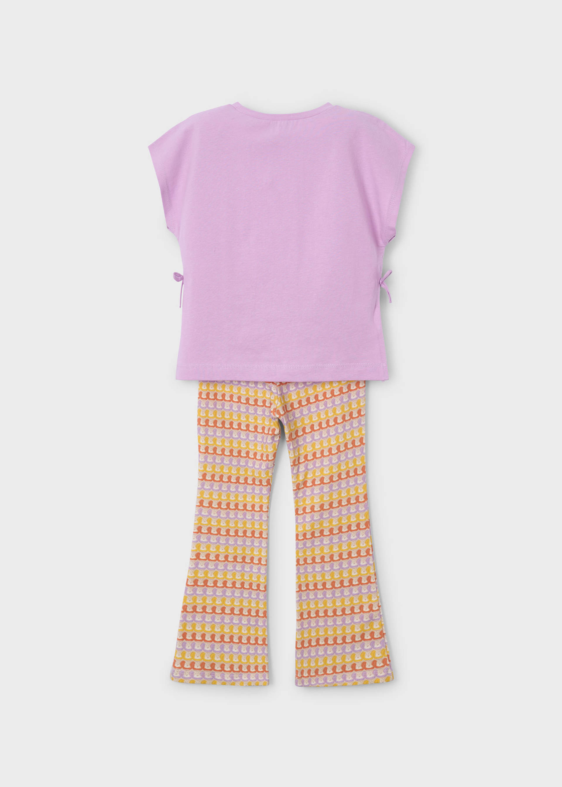 Set Leggings flare und T-Shirt Mädchen