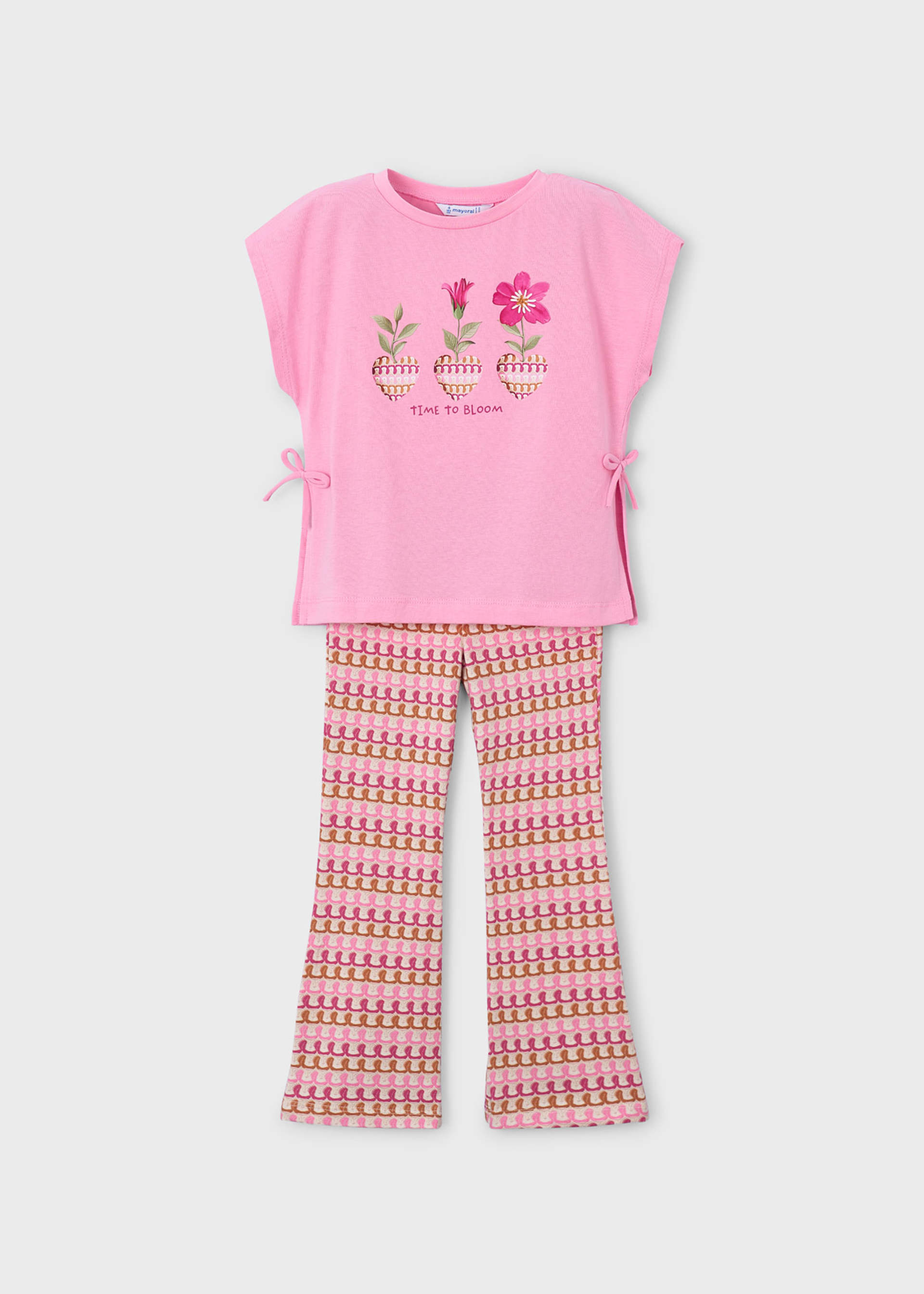 Completo leggings flare e maglietta bambina