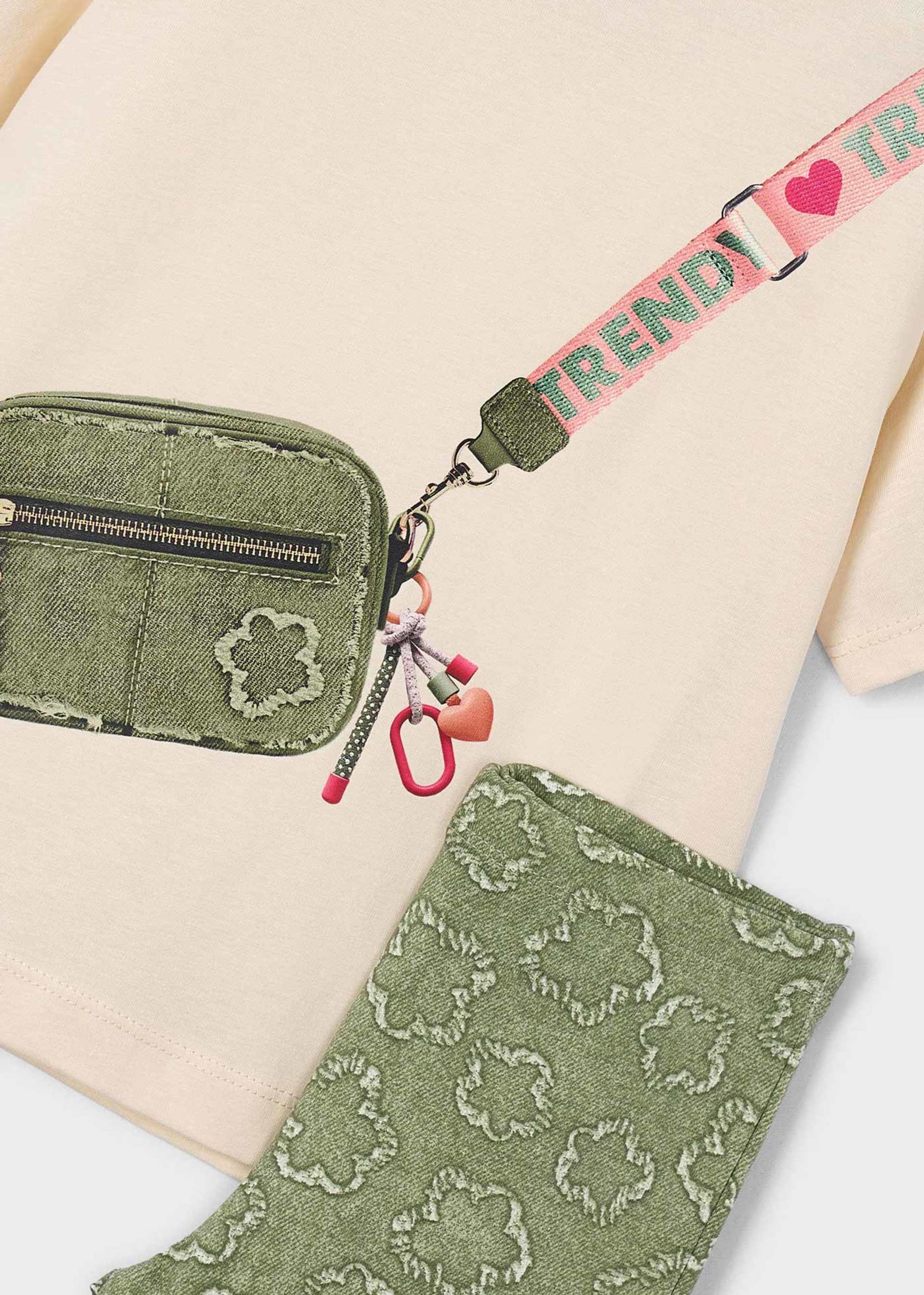 Girl Printed Leggings and T-shirt Set