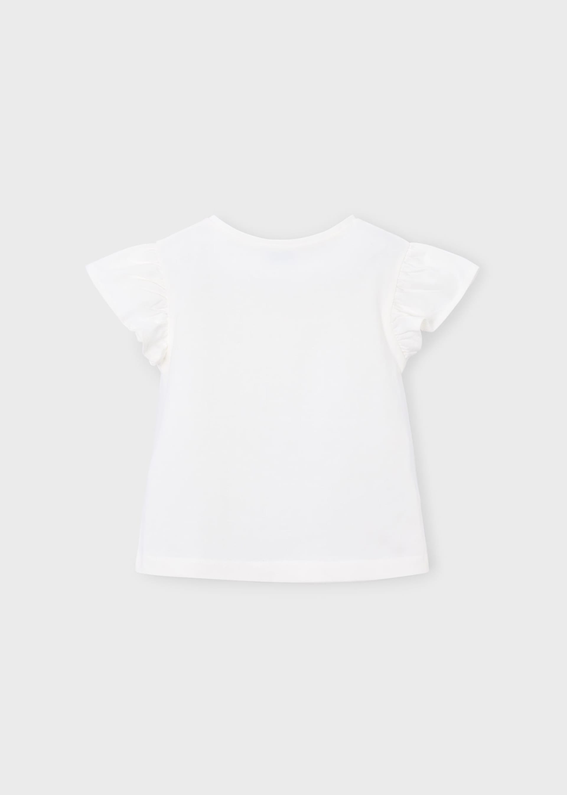 T-shirt com aplique menina