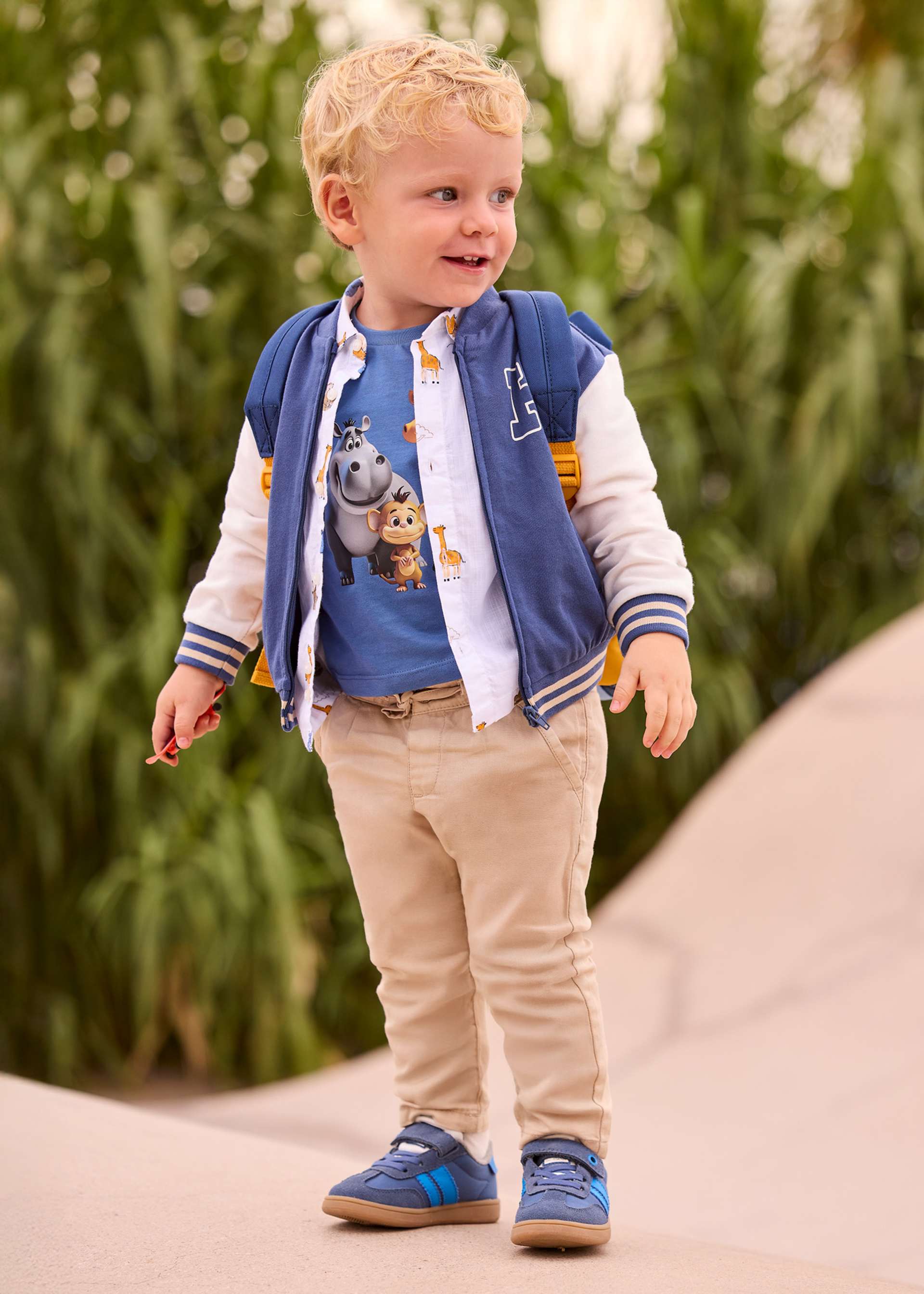 Hose mit Leinenanteil relaxed Baby Hose mit Leinenanteil relaxed Baby