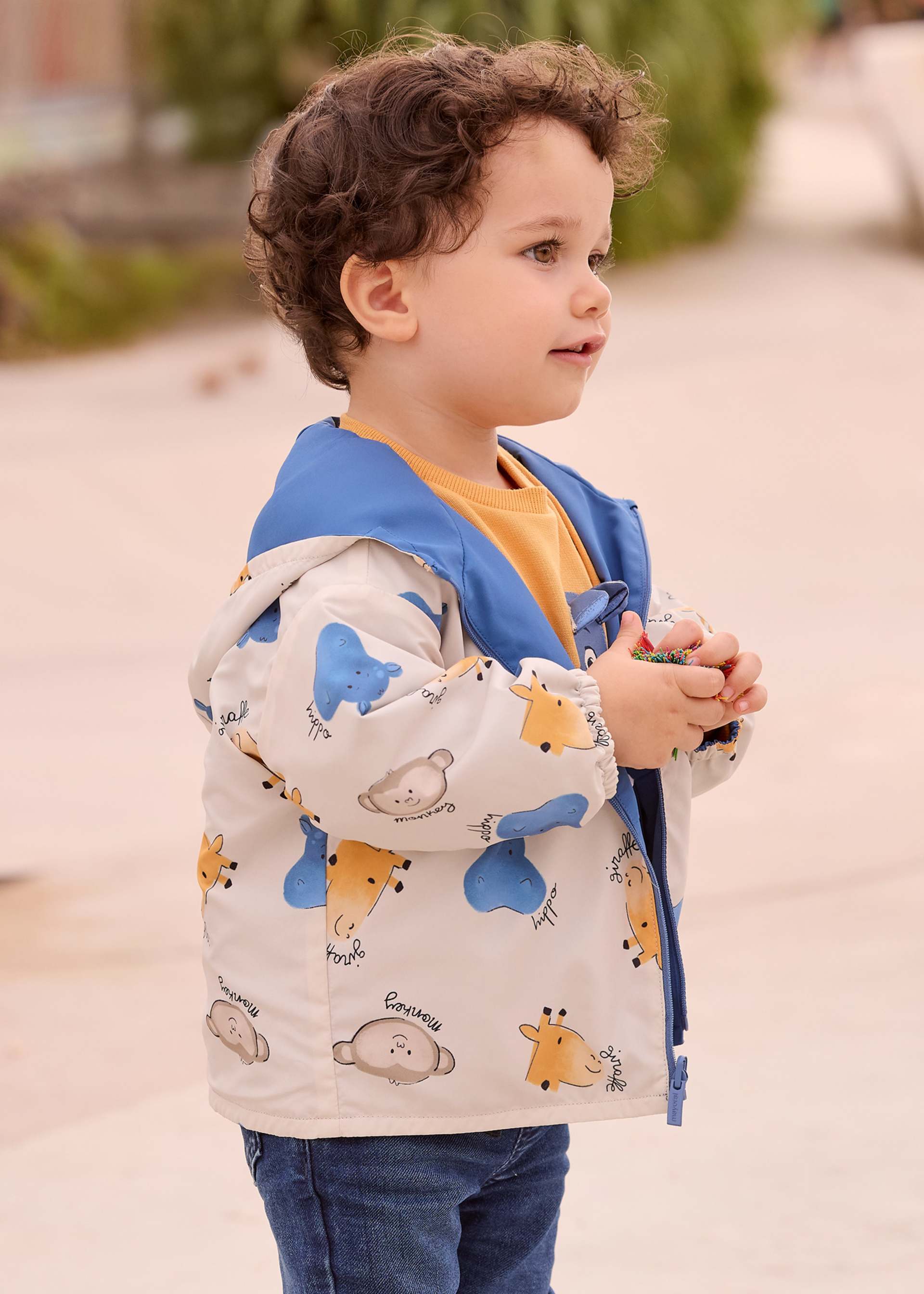 Reversible baby windbreaker