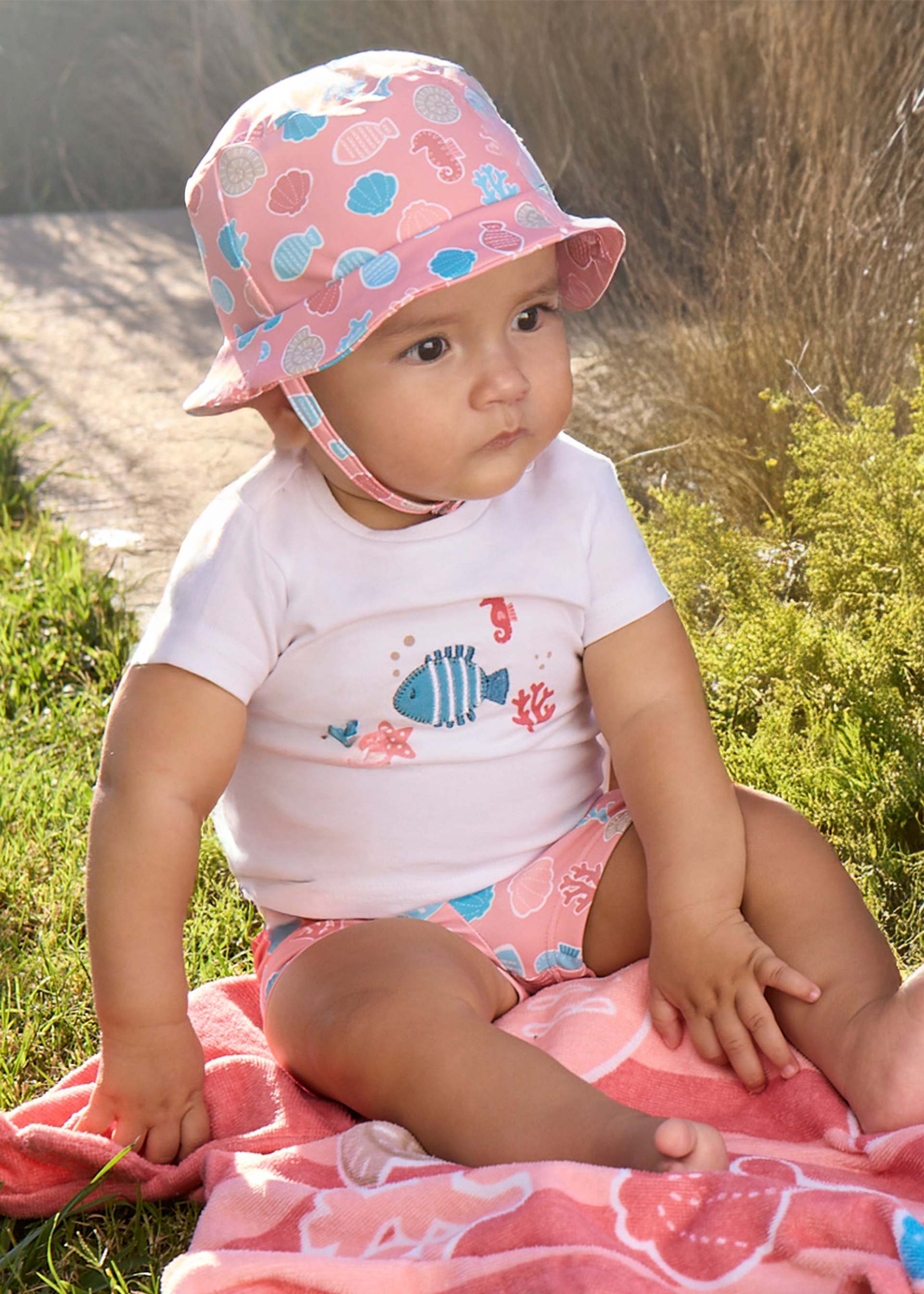 3-piece swimwear set newborn with hat