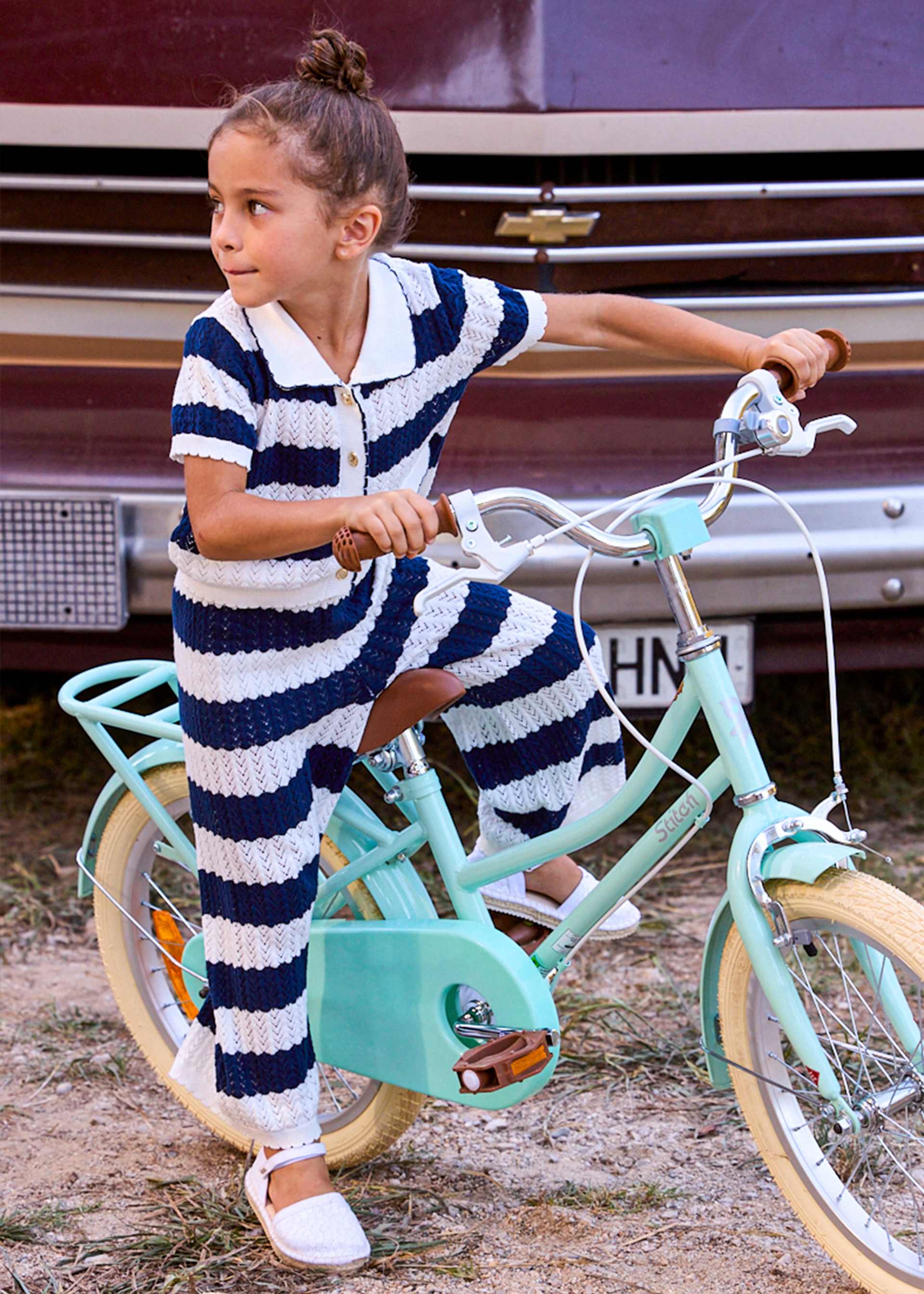 Girl Striped Crochet Set