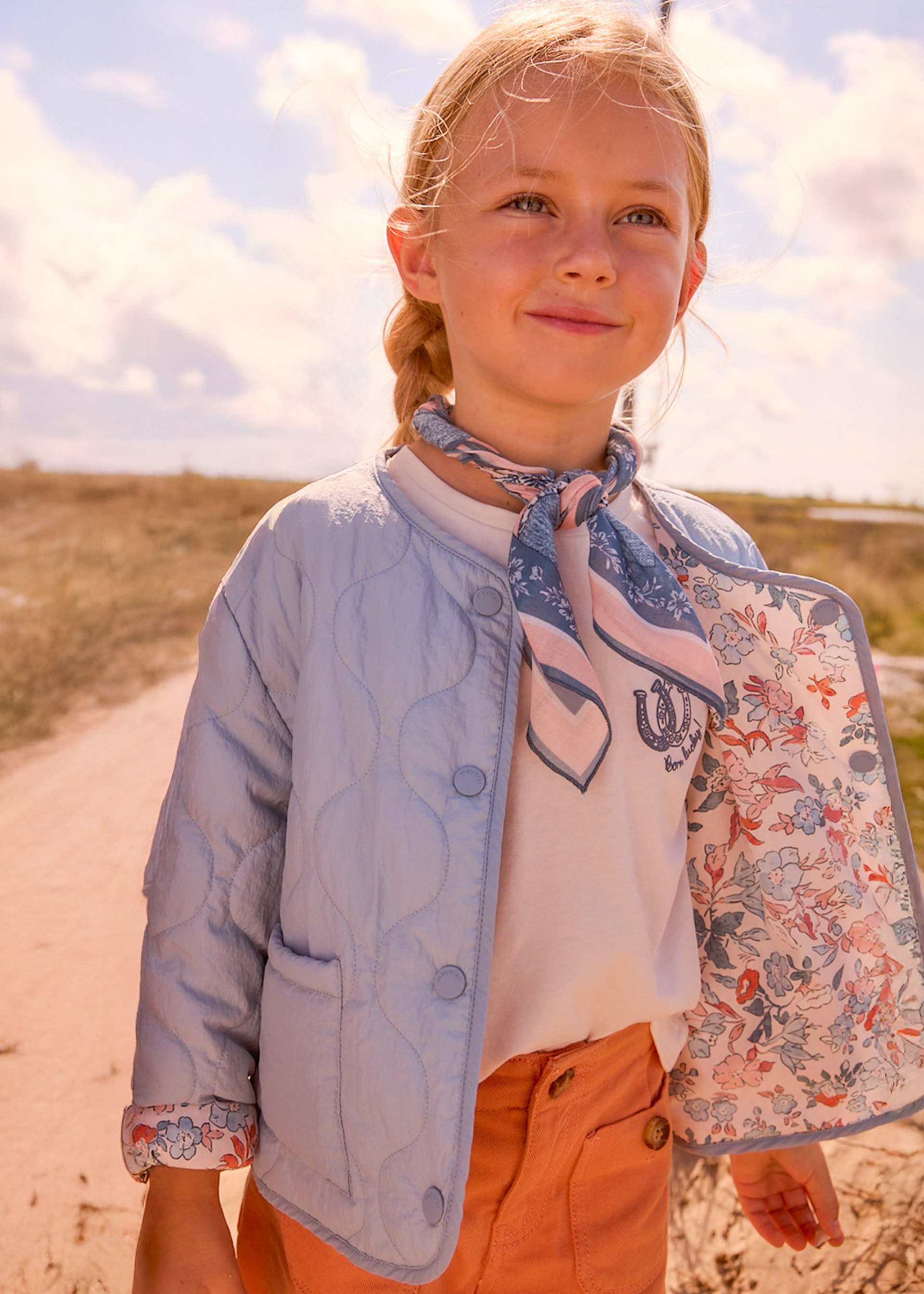 Veste matelassée réversible fille