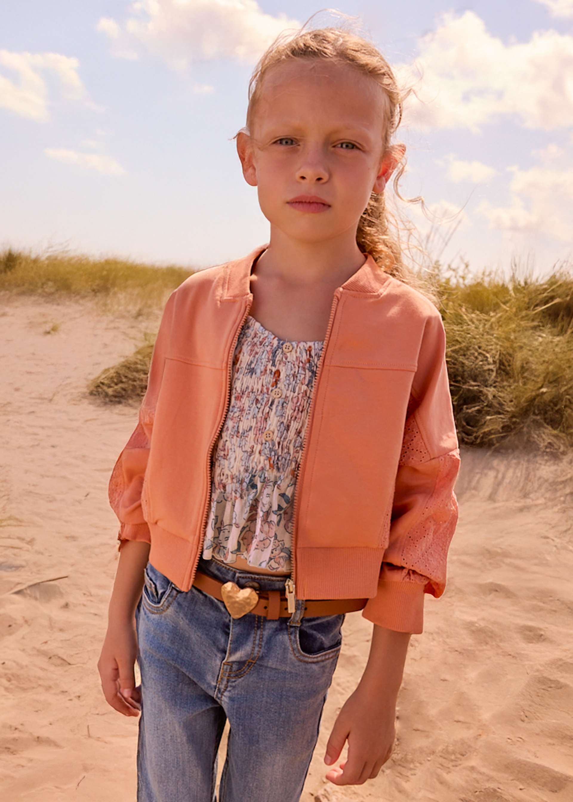 Bluza cu fermoar fetita