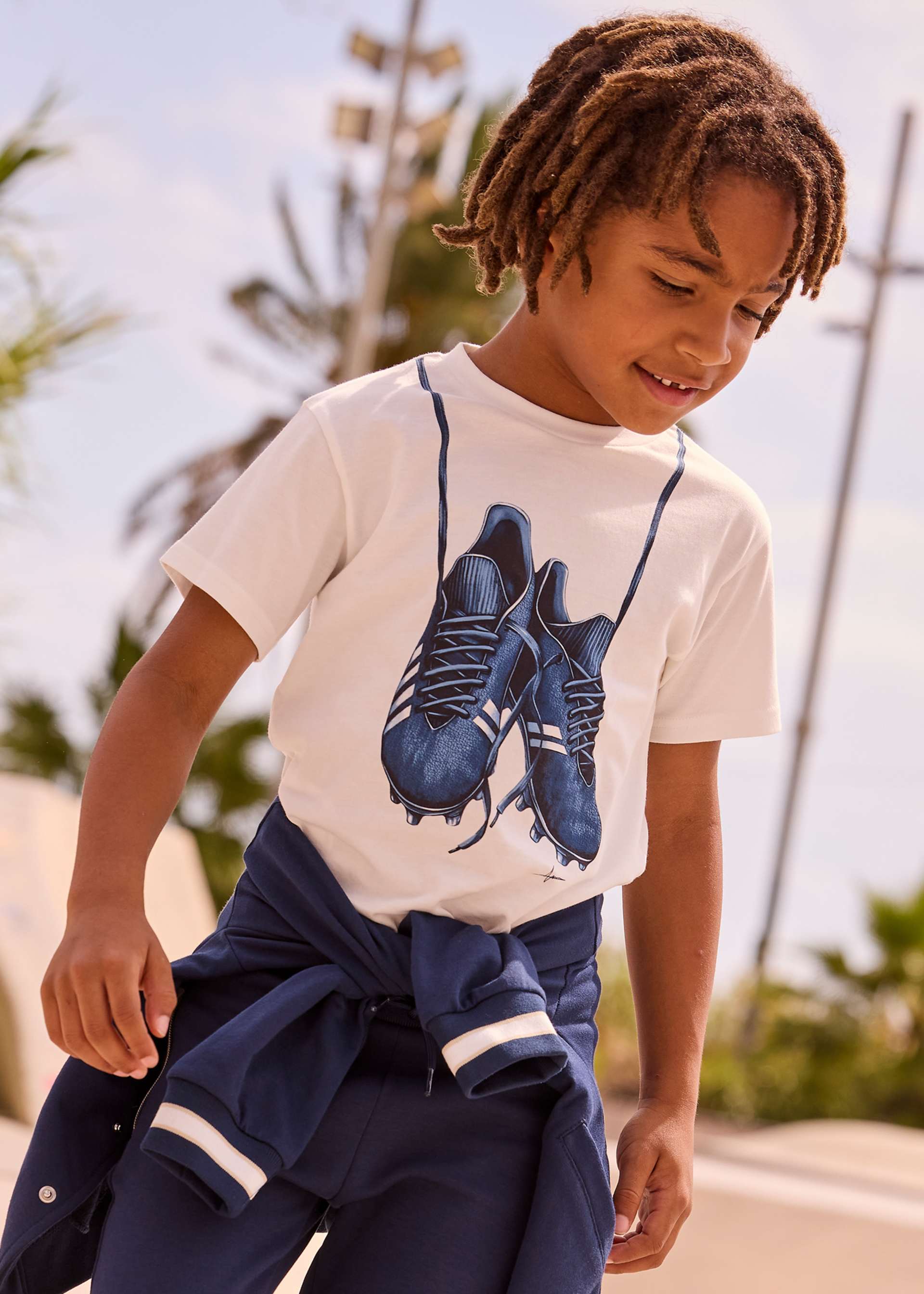 T-Shirt Fußballschuhe Jungen