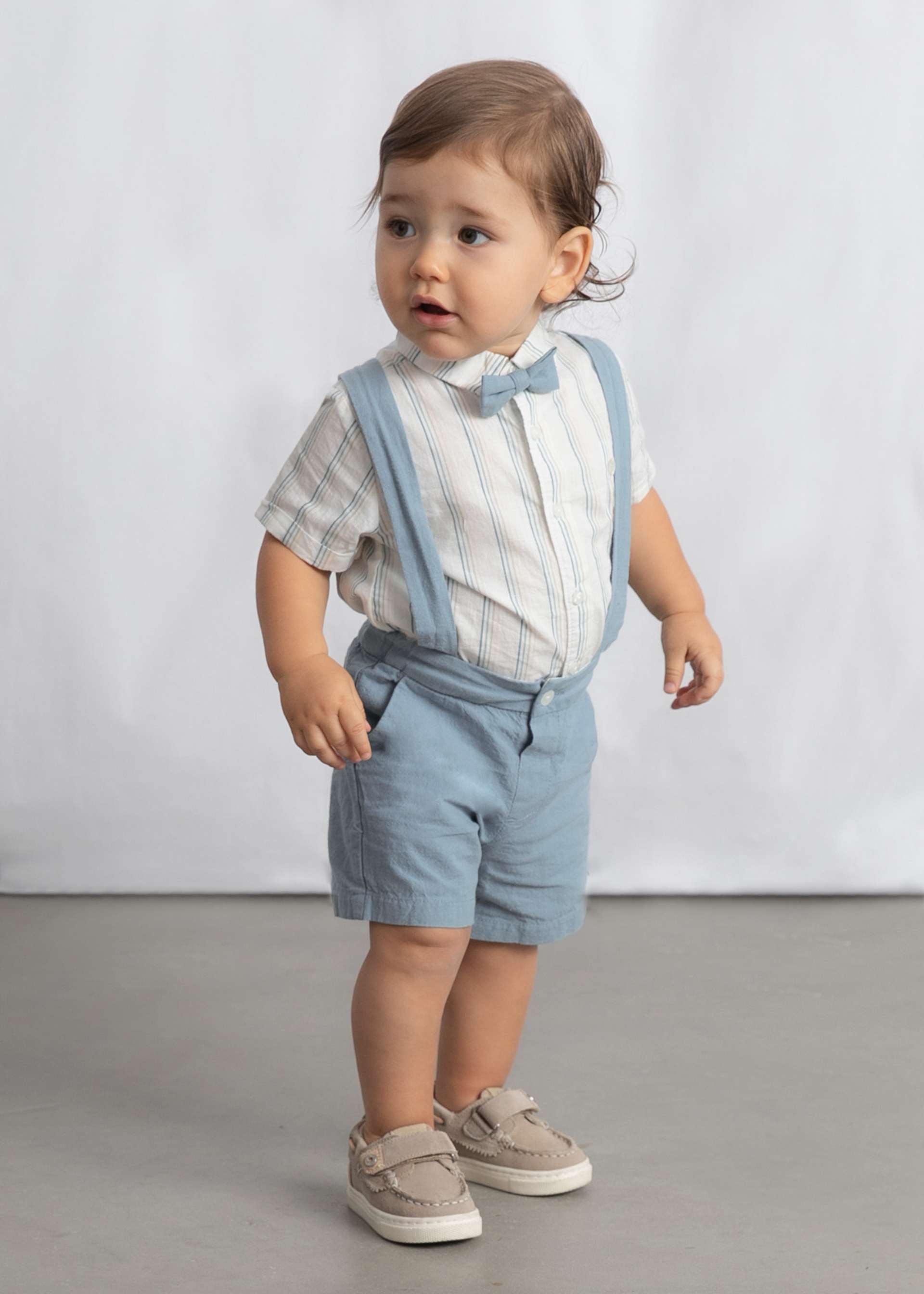 Baby Shorts and Bow Tie Shirt 2-Piece Set