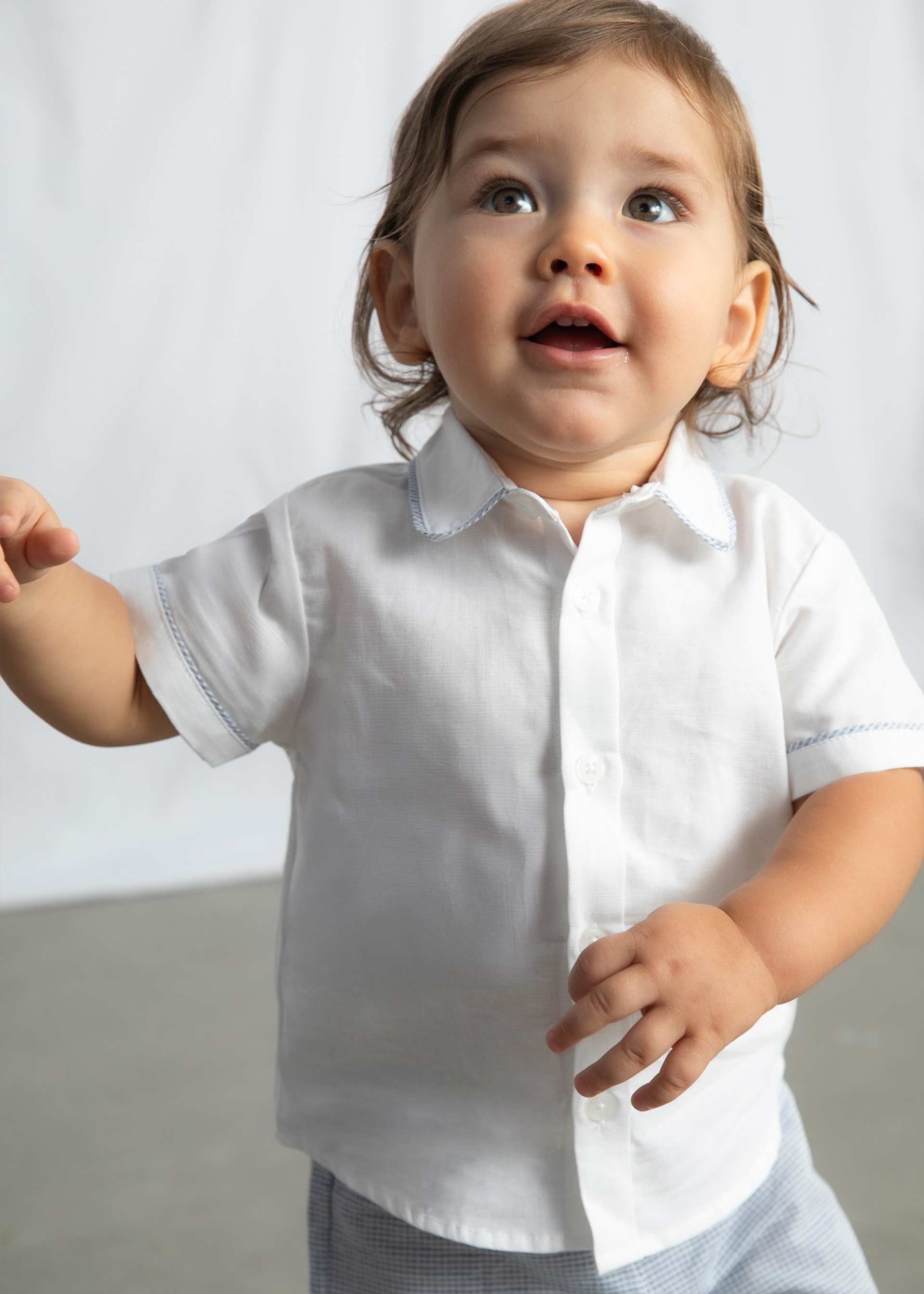 Baby Linen Shorts and Shirt 2-Piece Set