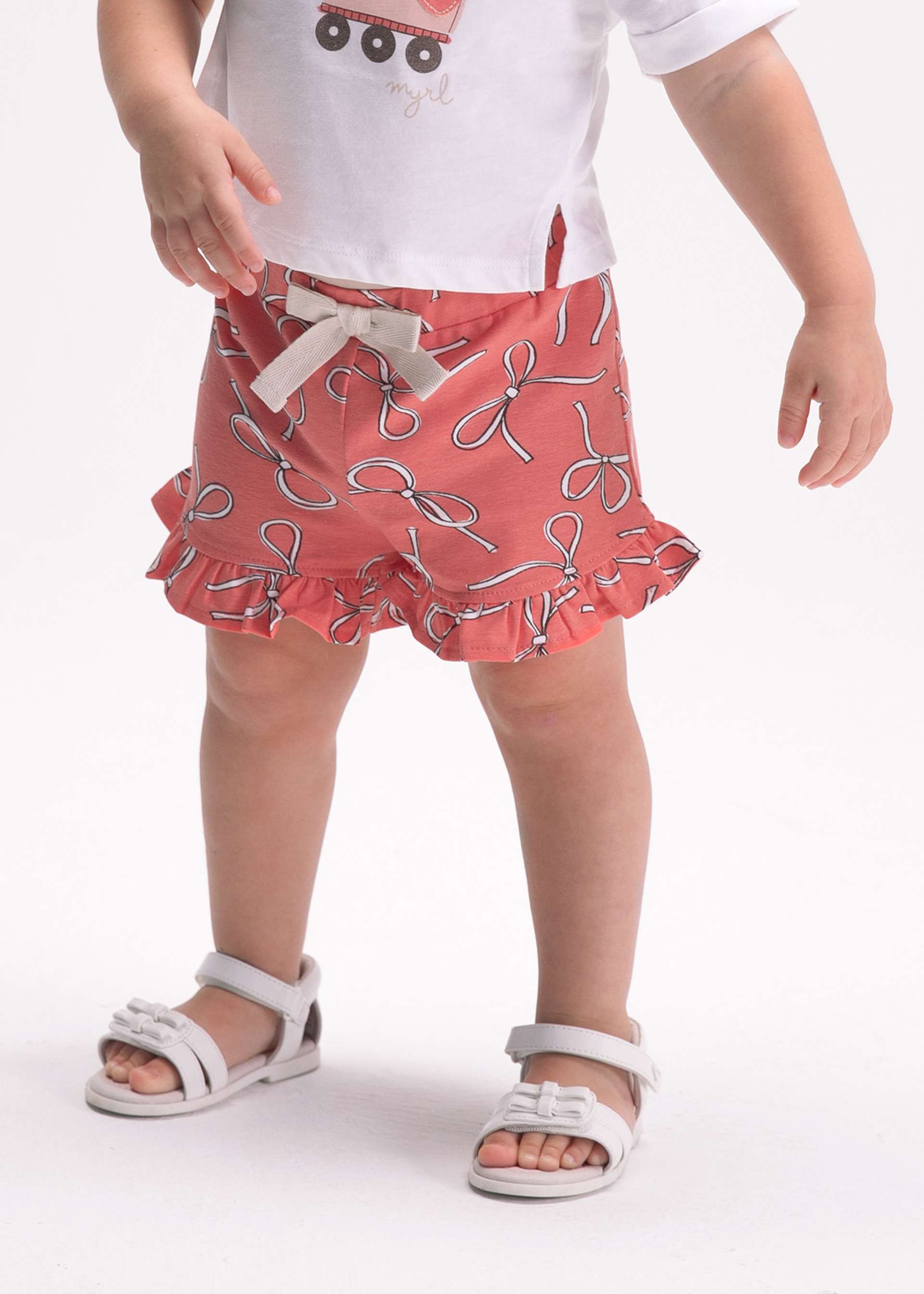 Conjunto short estampado y playera bebé