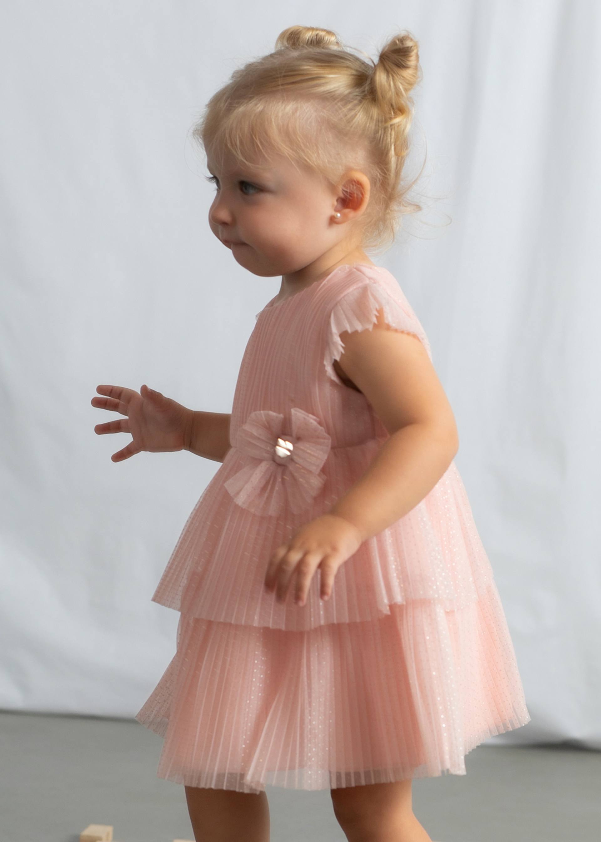 Baby pleated tulle dress