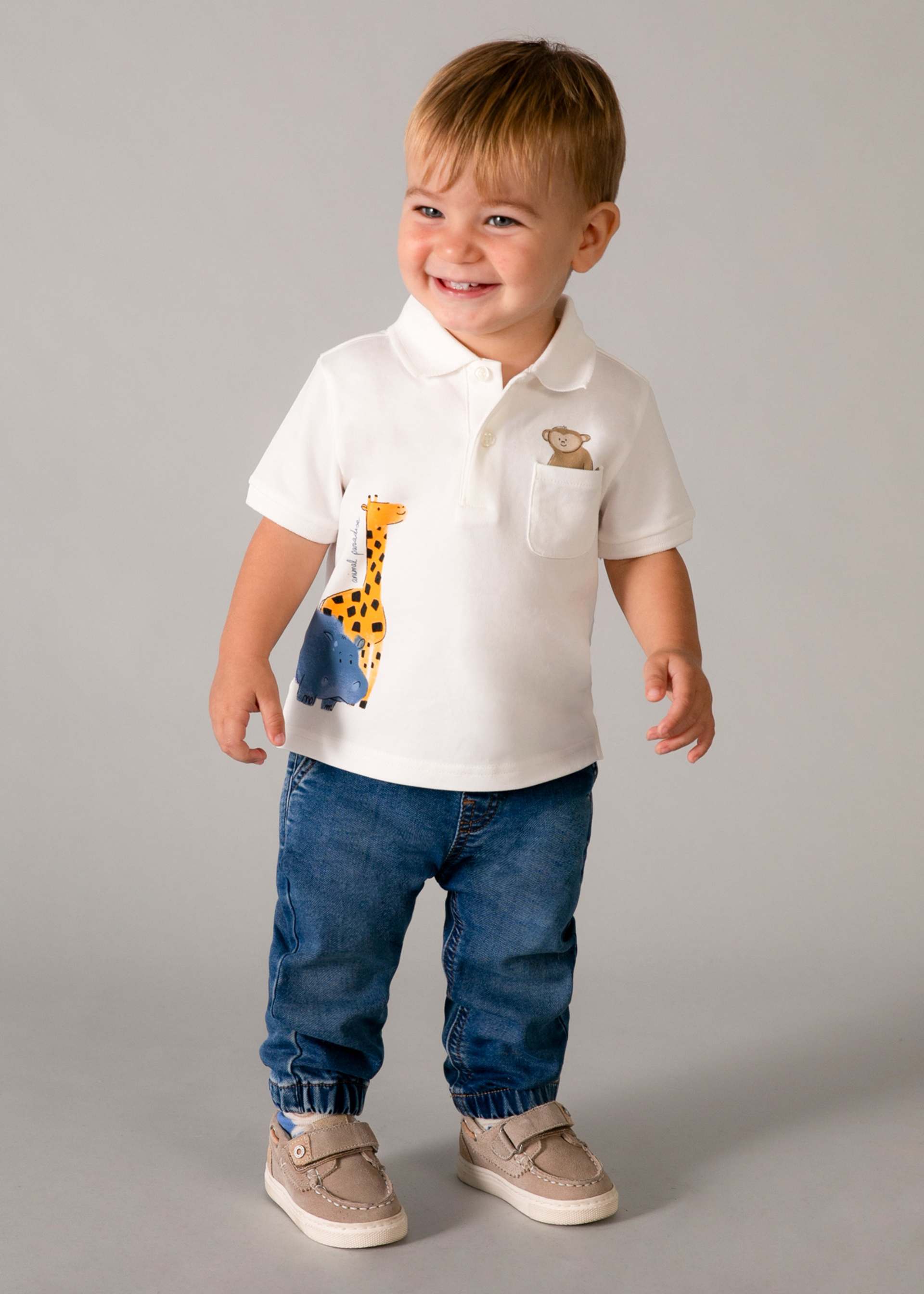 Baby Boy Printed Polo Shirt