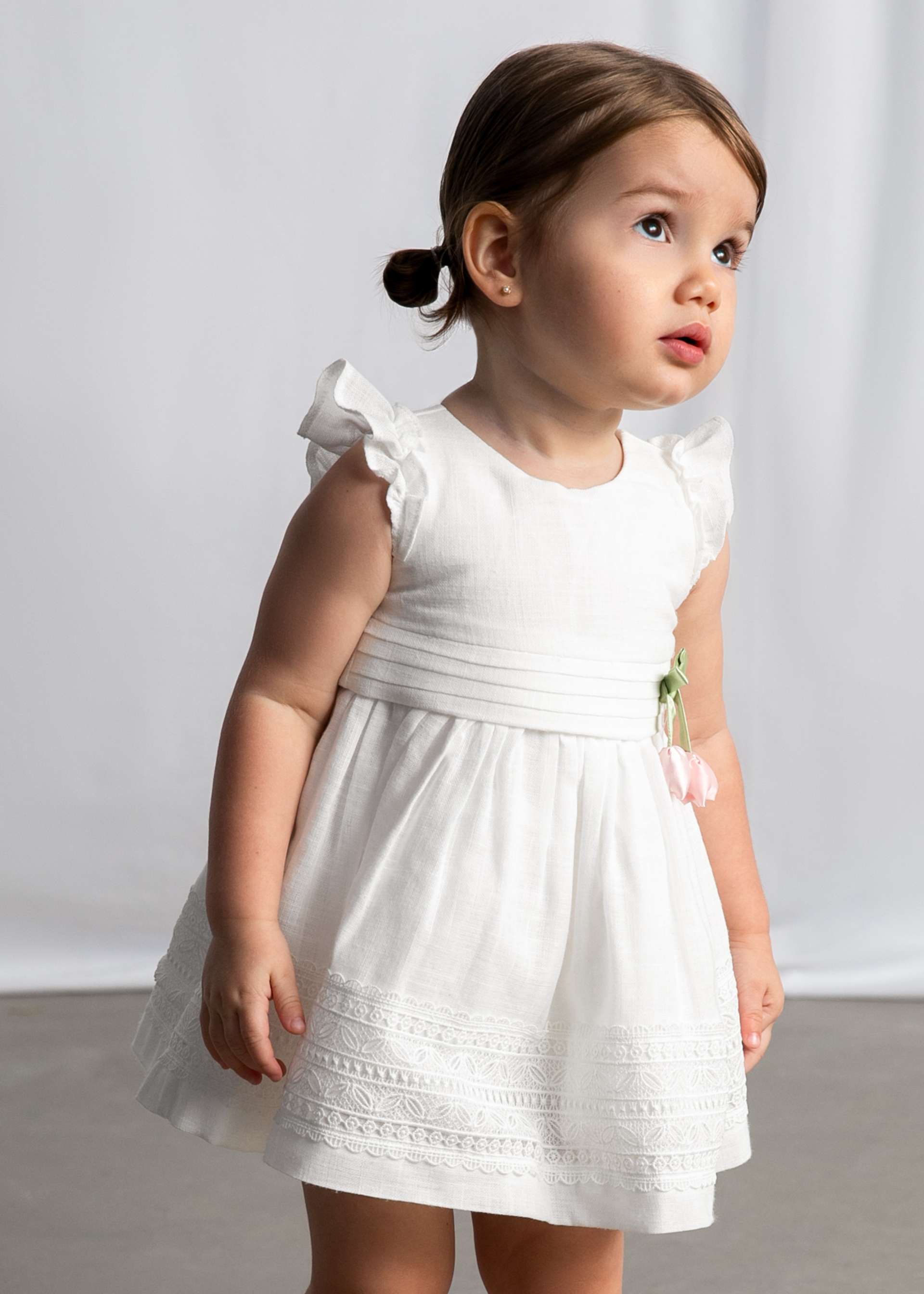 Vestito cinta guipur neonata