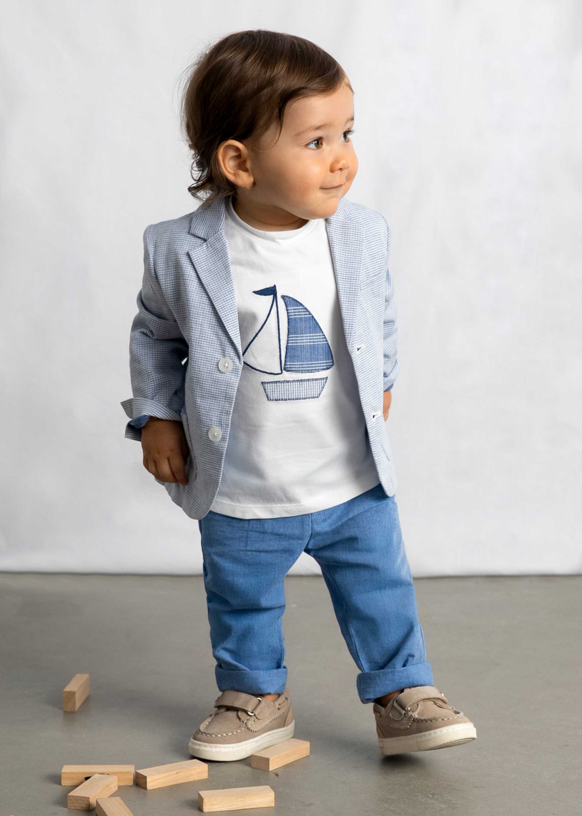 Blazer mit Leinenanteil Baby