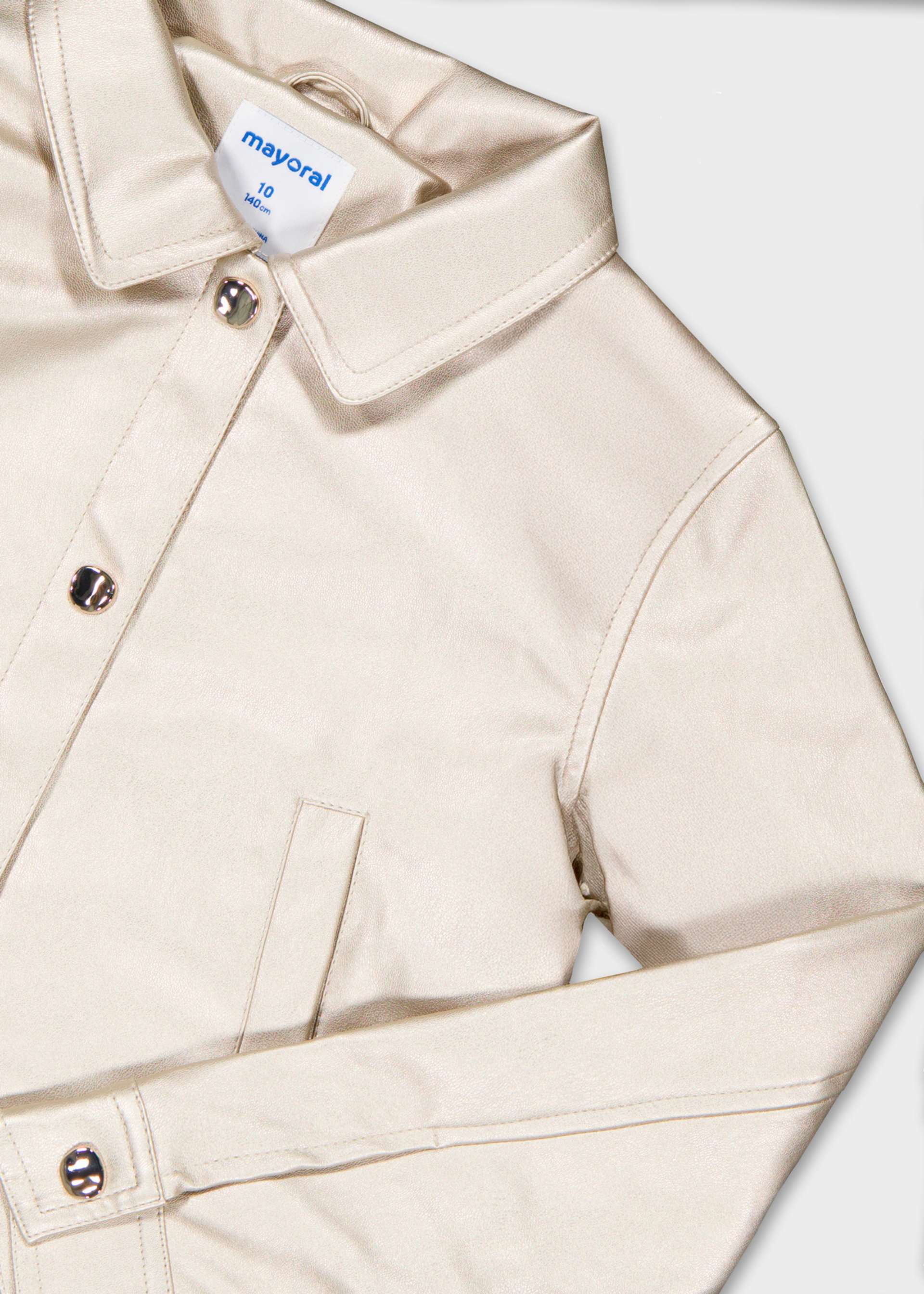 Veste en similicuir fille