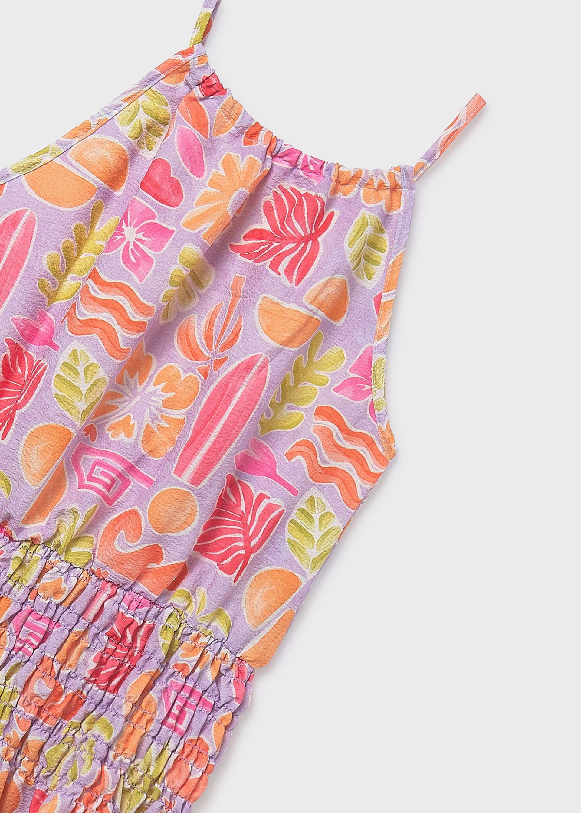 Girls' printed dress