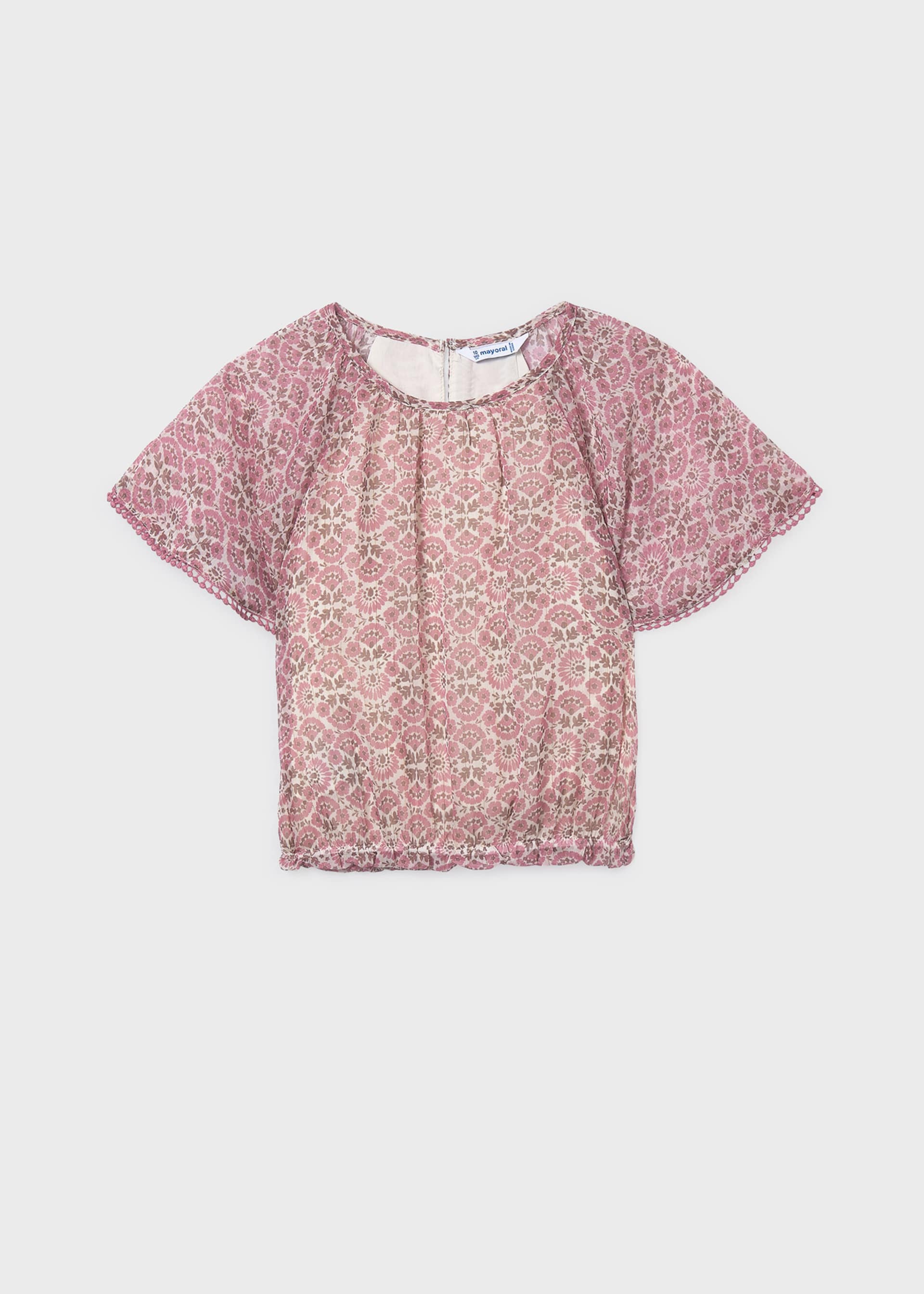 Blusa gáspea estampada