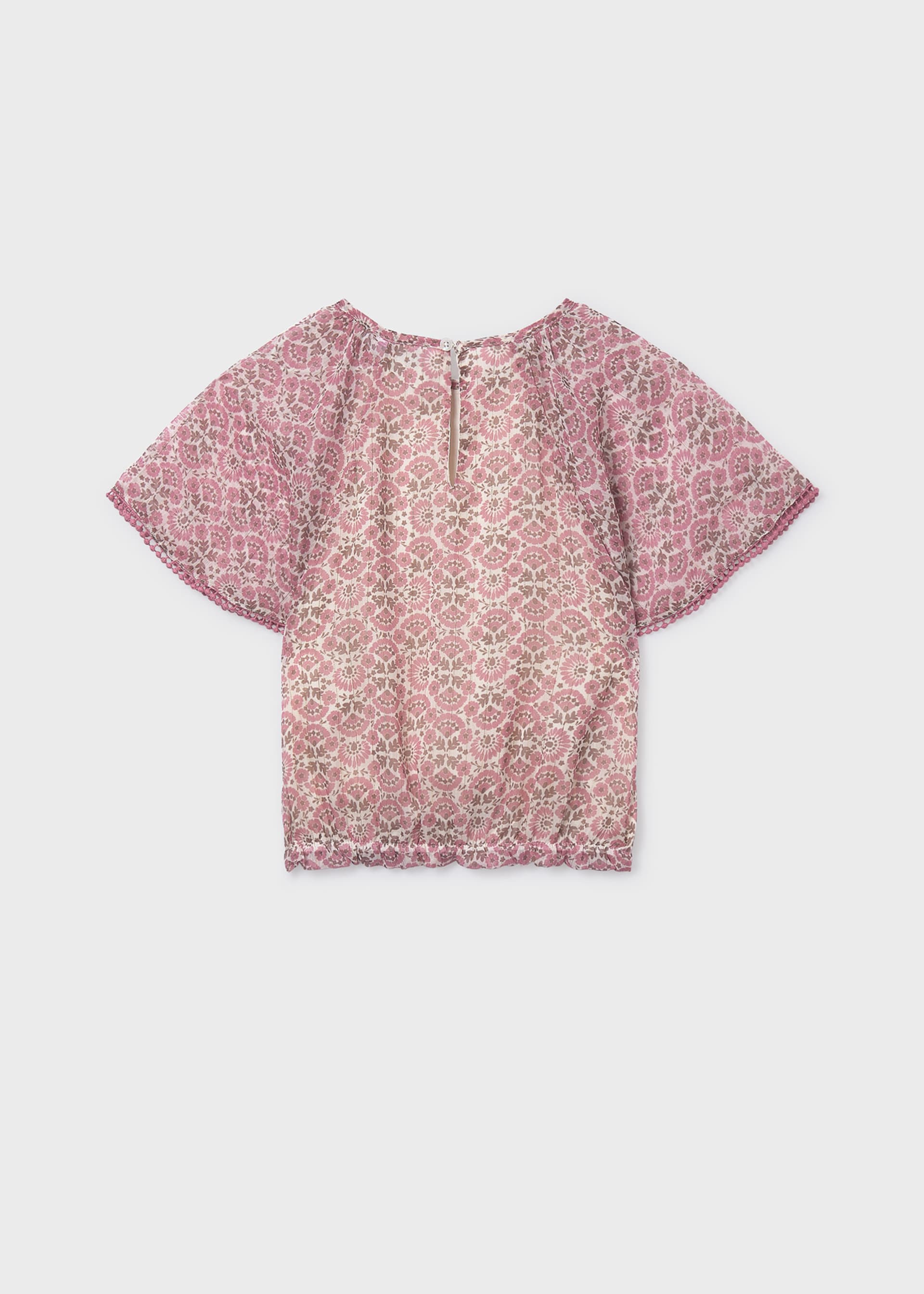 Blusa gáspea estampada