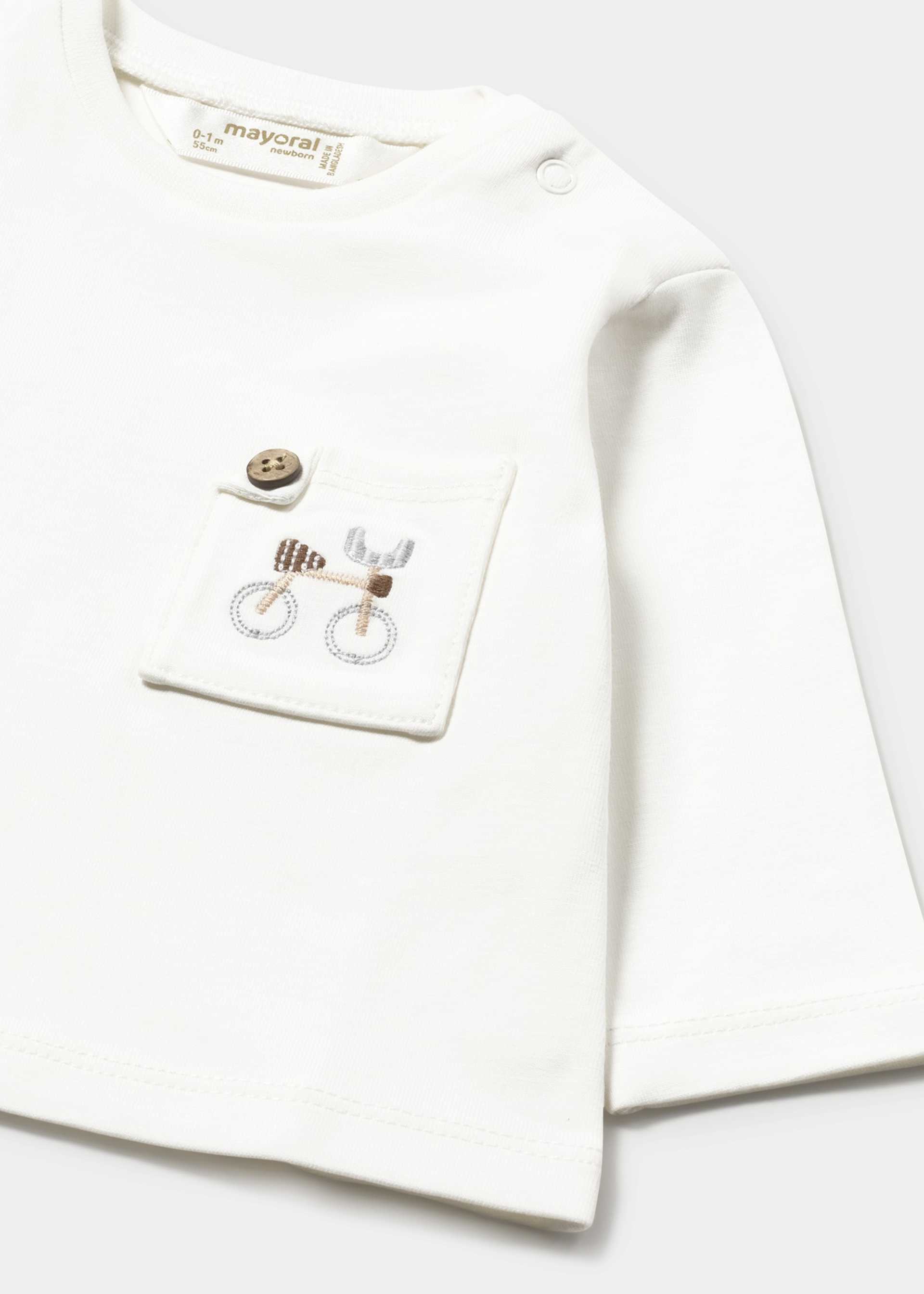 T-shirt à manches longues nouveau-né