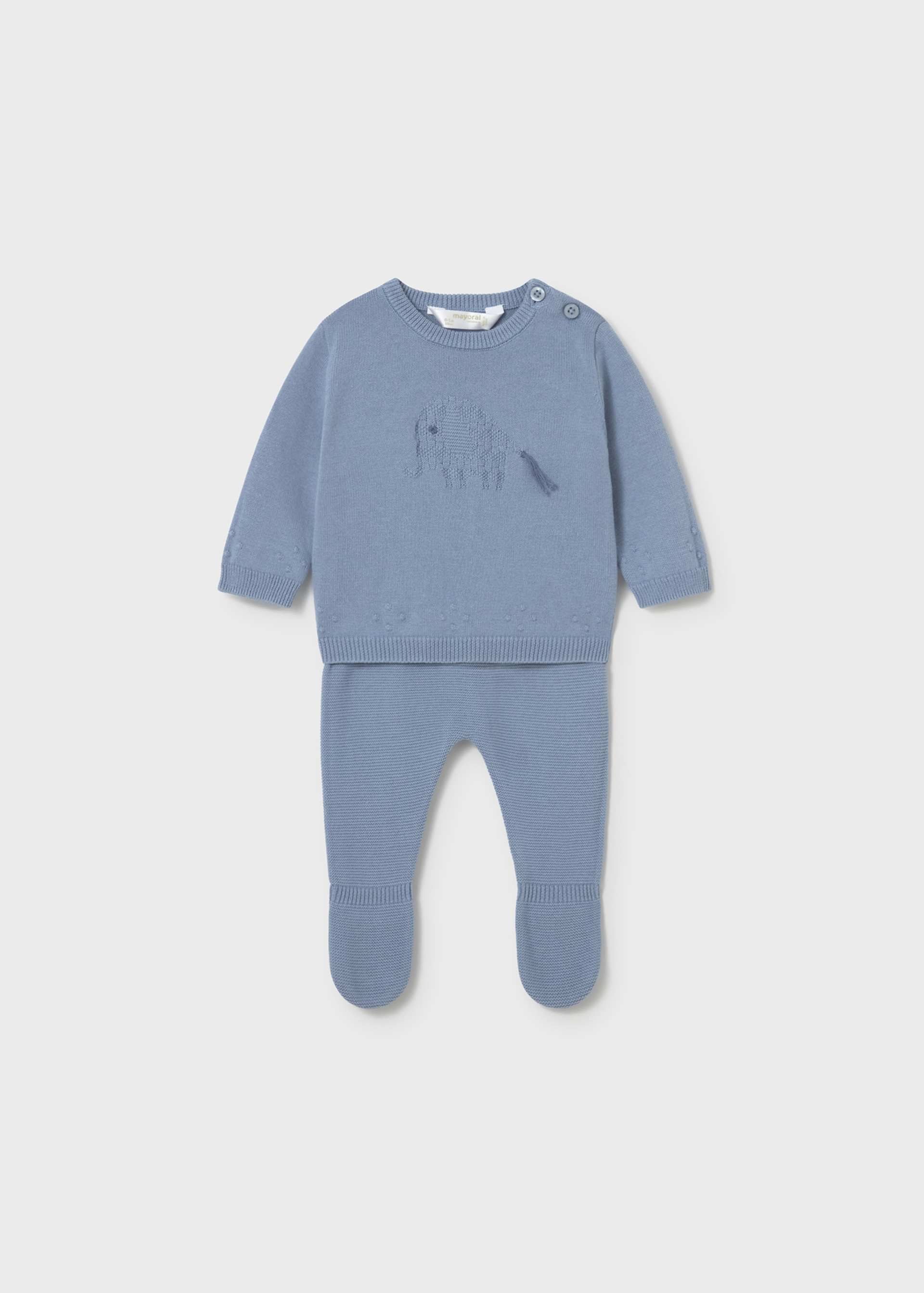 Newborn Boy Knit Pants and Sweater Set