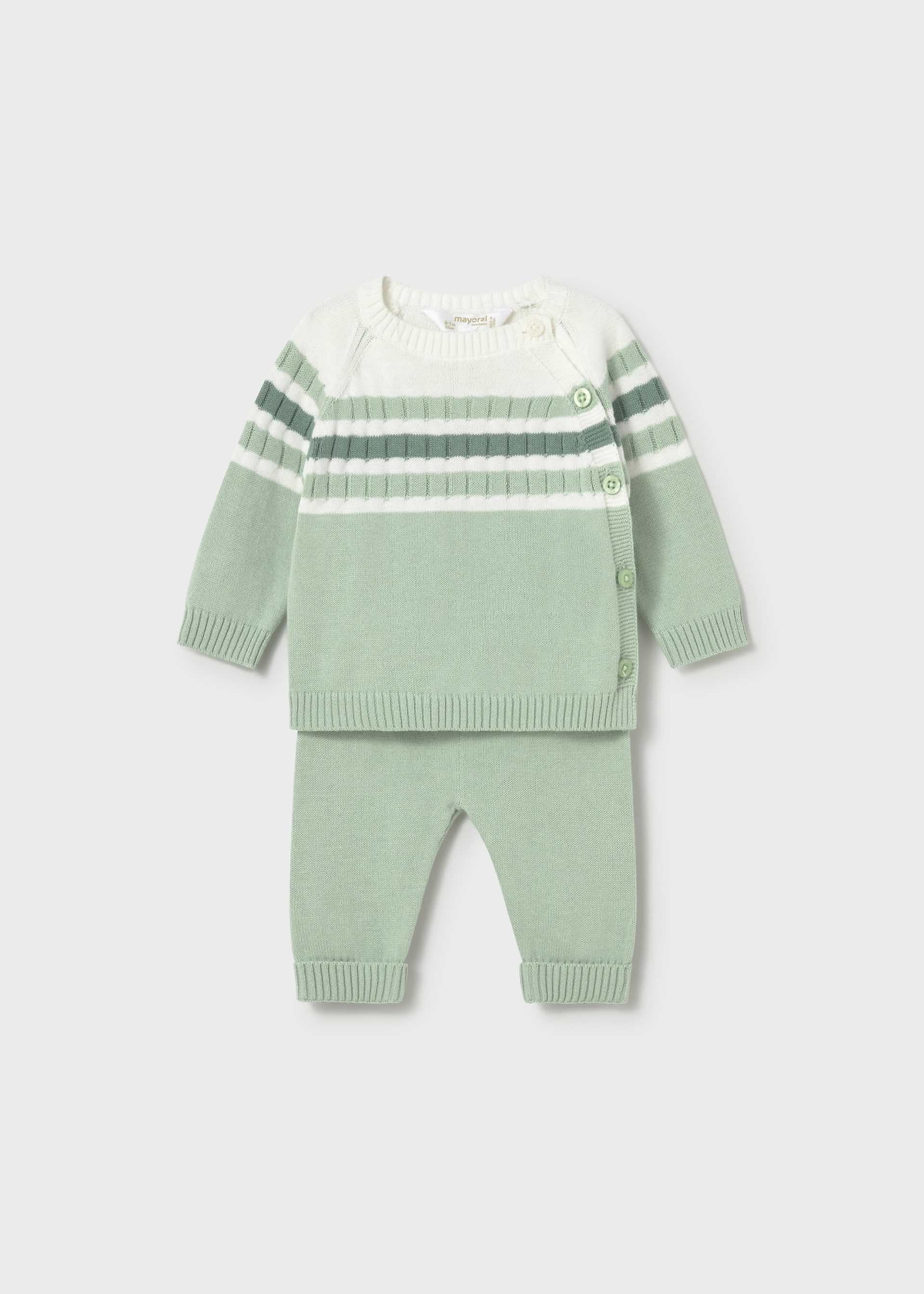 Ensemble pantalon et pull en tricot nouveau-né Ensemble pantalon et pull en tricot nouveau-né