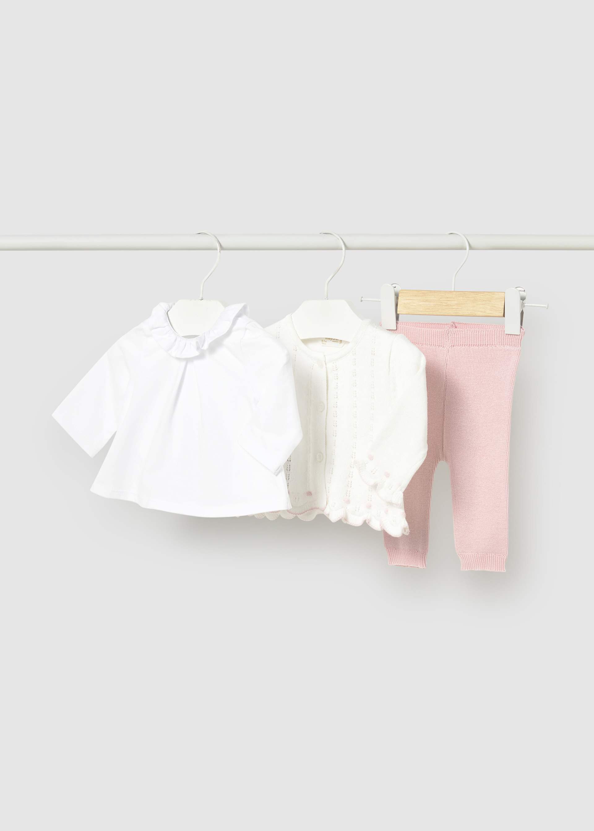 Completo 3 pezzi tricot neonata