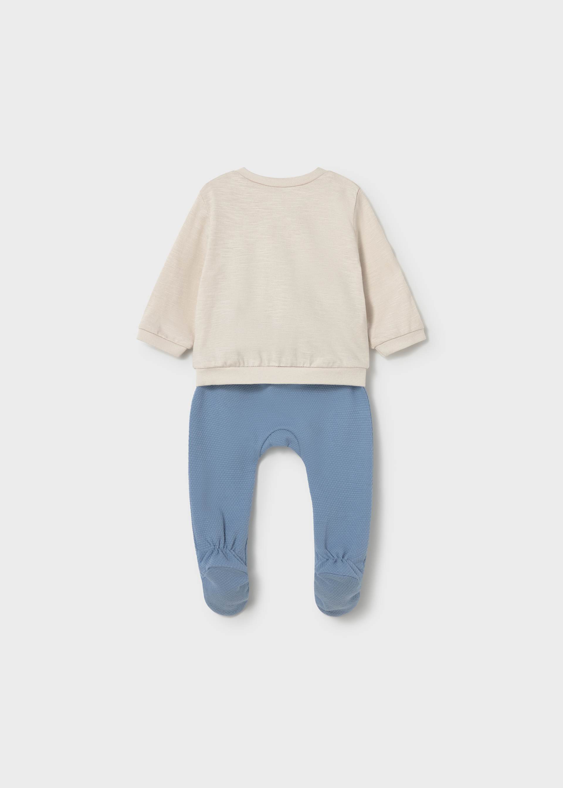 Комплект ританки и суичър новородено момче