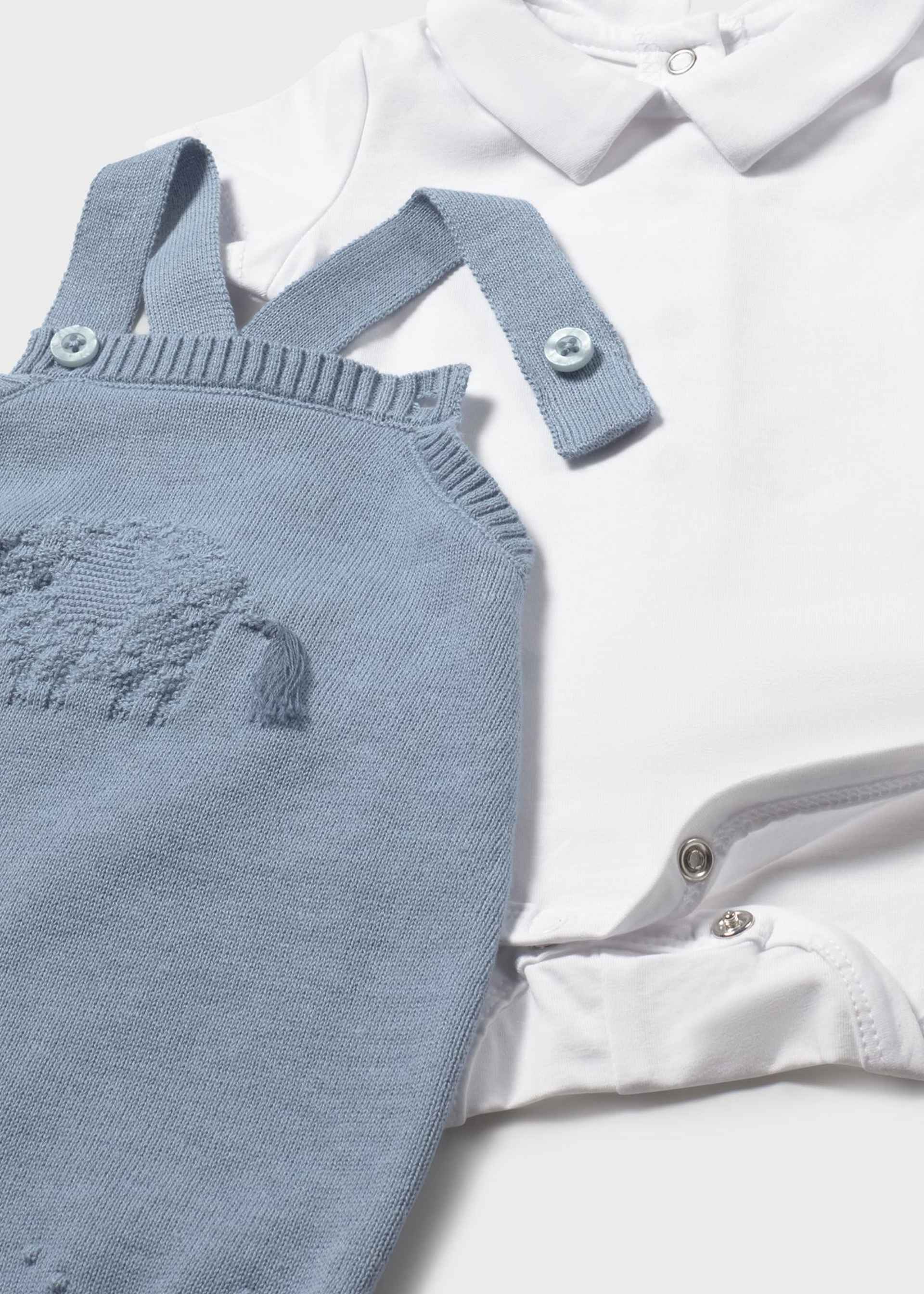 Newborn Knit Romper and Bodysuit Set