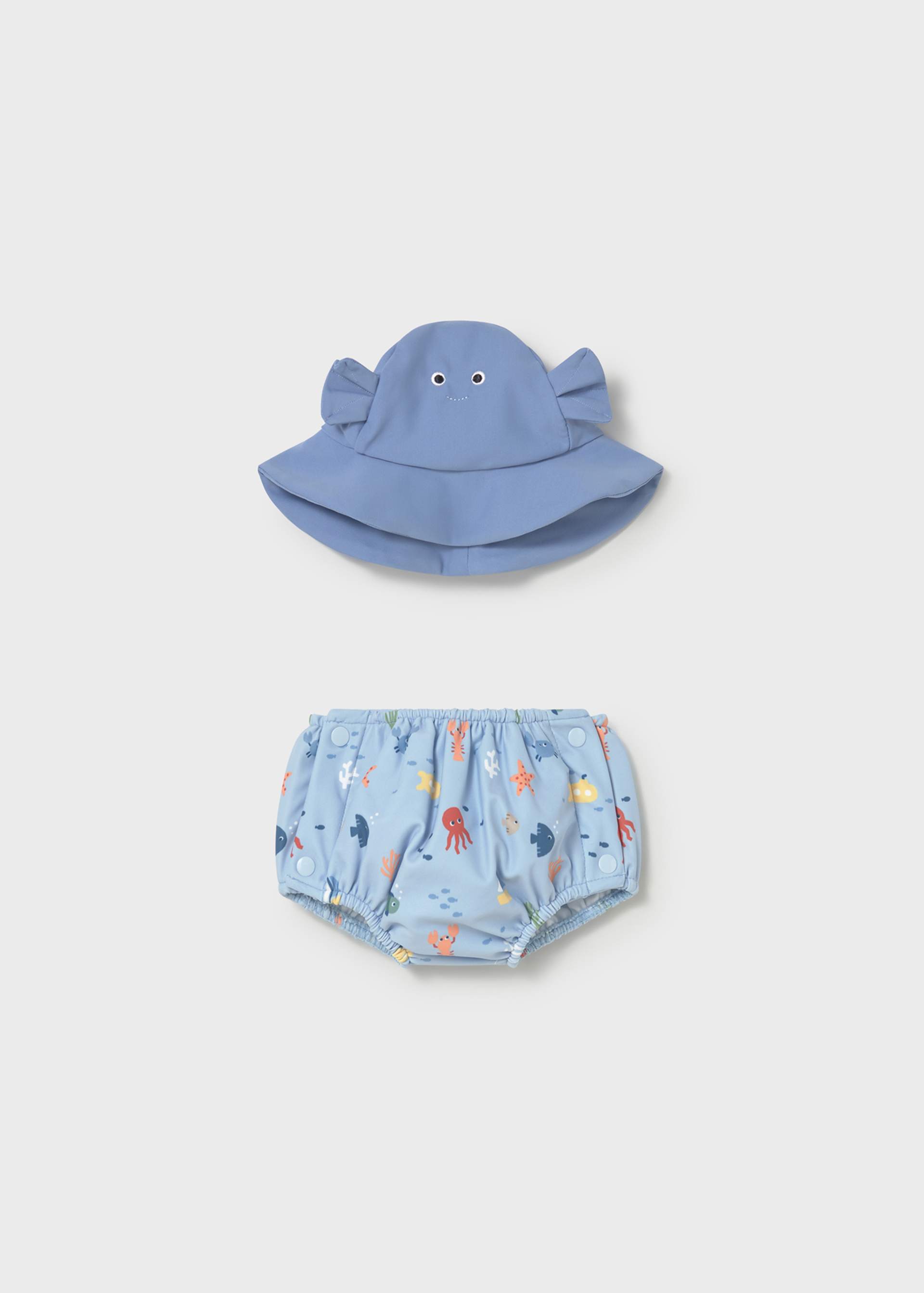 Completo mare costume e cappello neonata Completo mare costume e cappello neonata