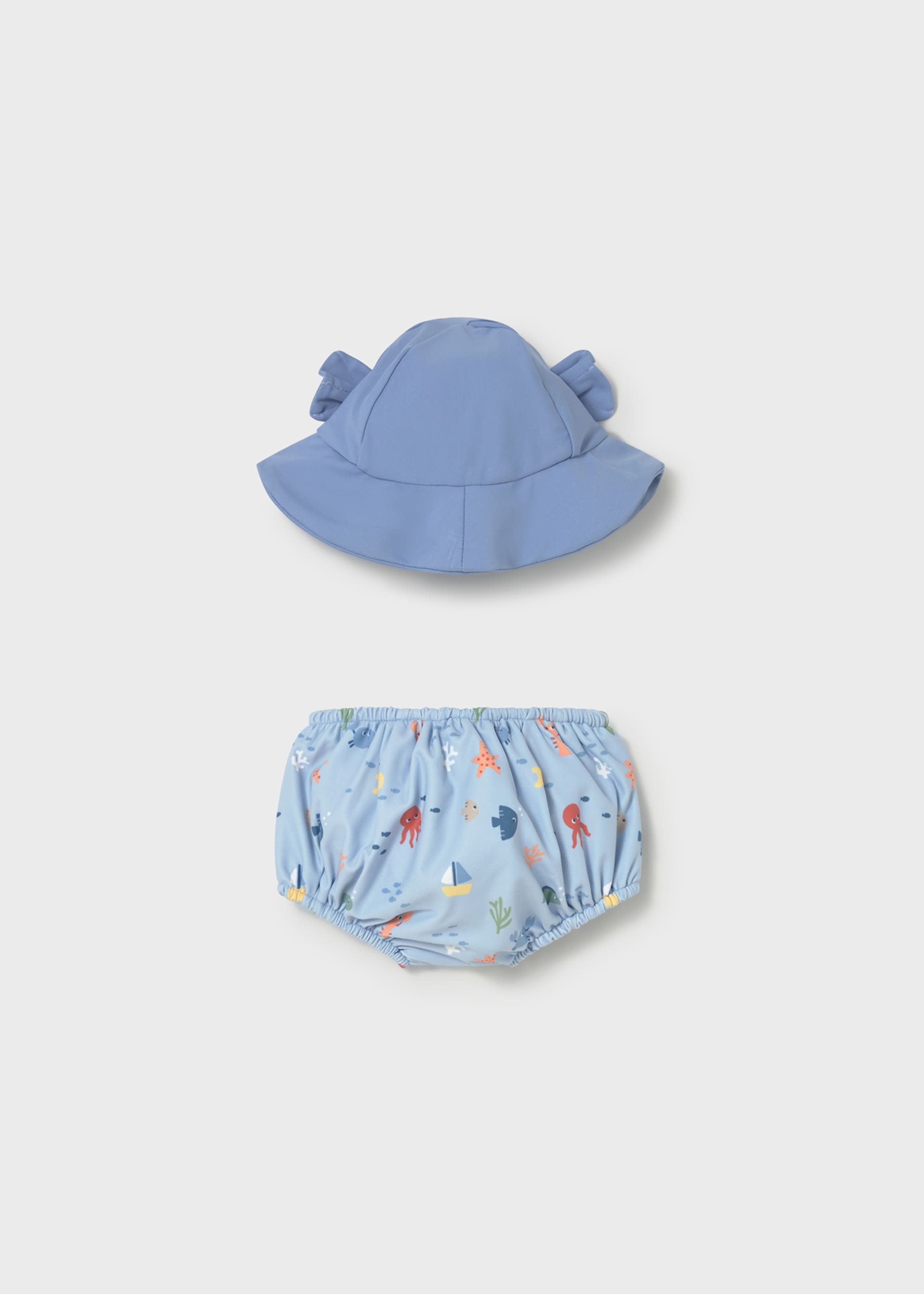 Completo mare costume e cappello neonata Completo mare costume e cappello neonata