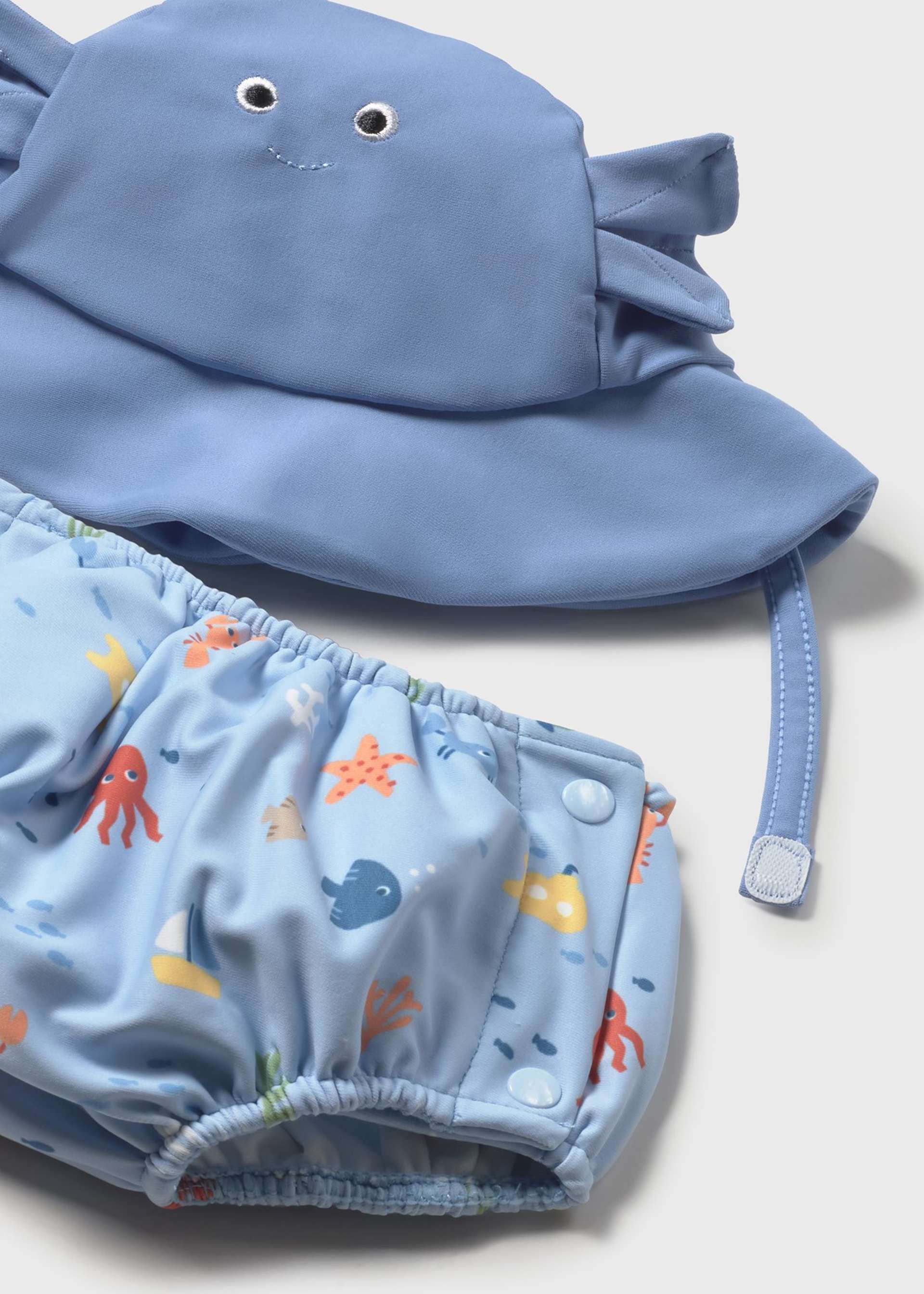 Completo mare costume e cappello neonata Completo mare costume e cappello neonata