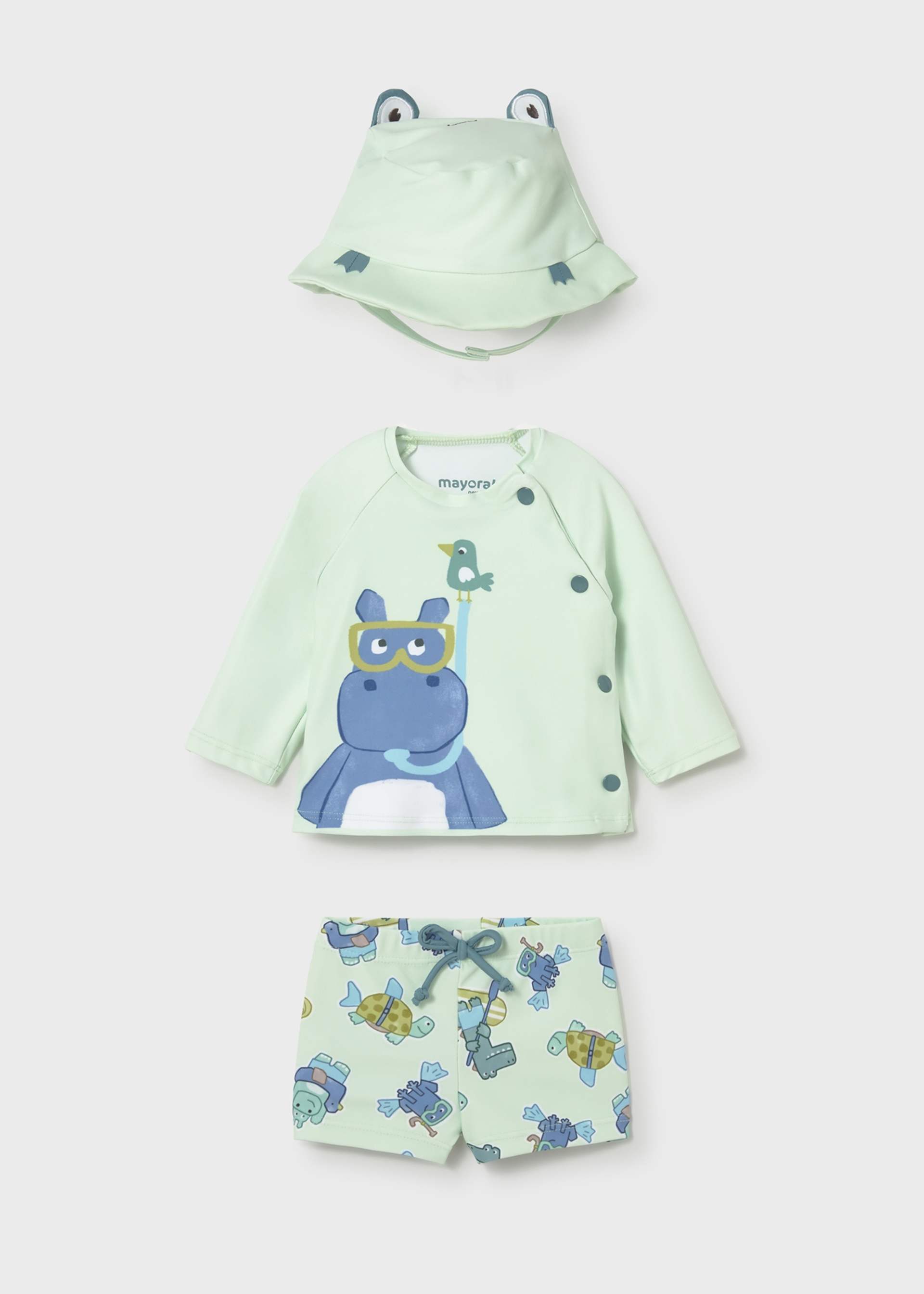 Completo mare 3 pezzi protezione solare neonato
