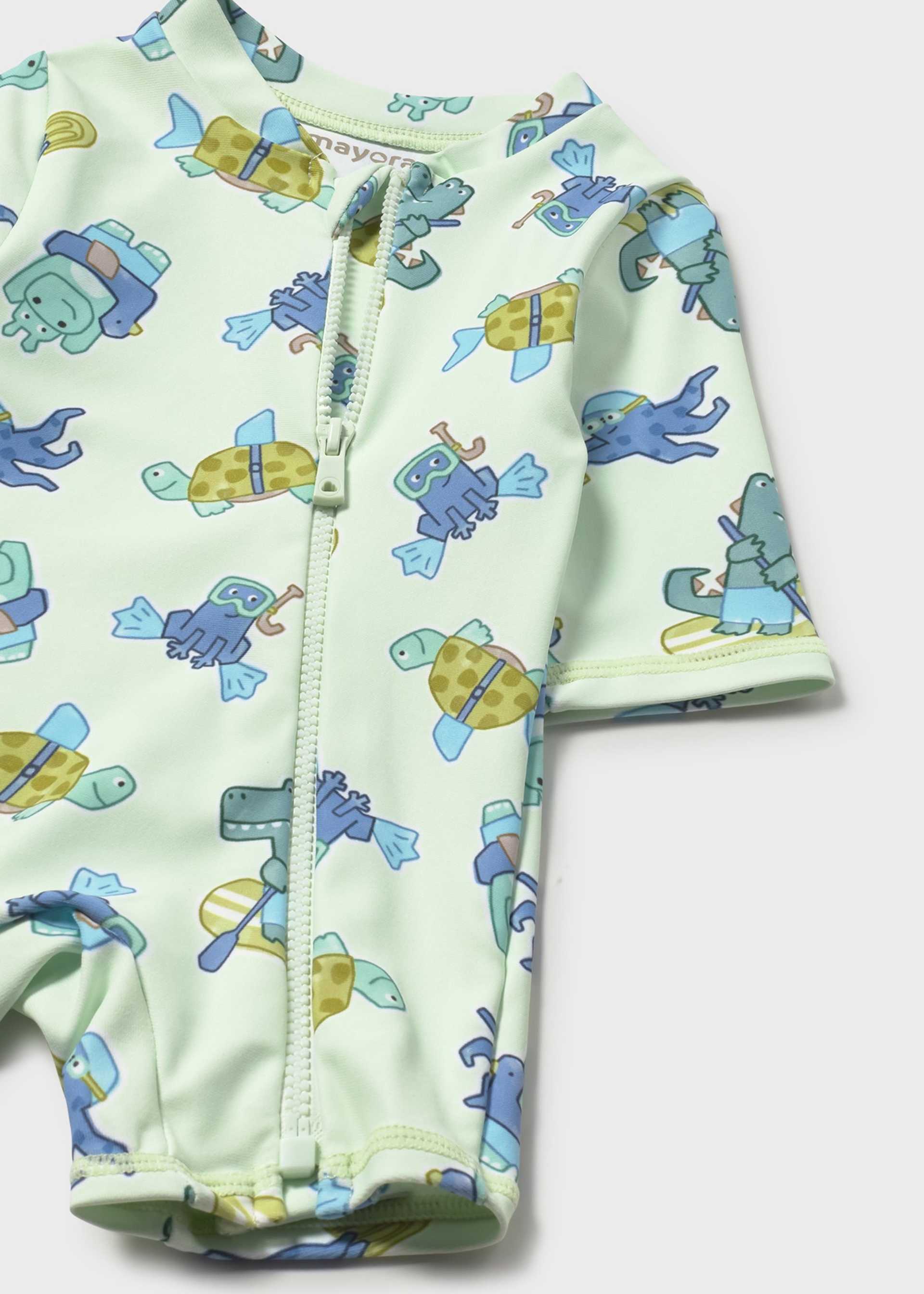 Newborn Boy 2-Piece Swim Set with Sun Protection