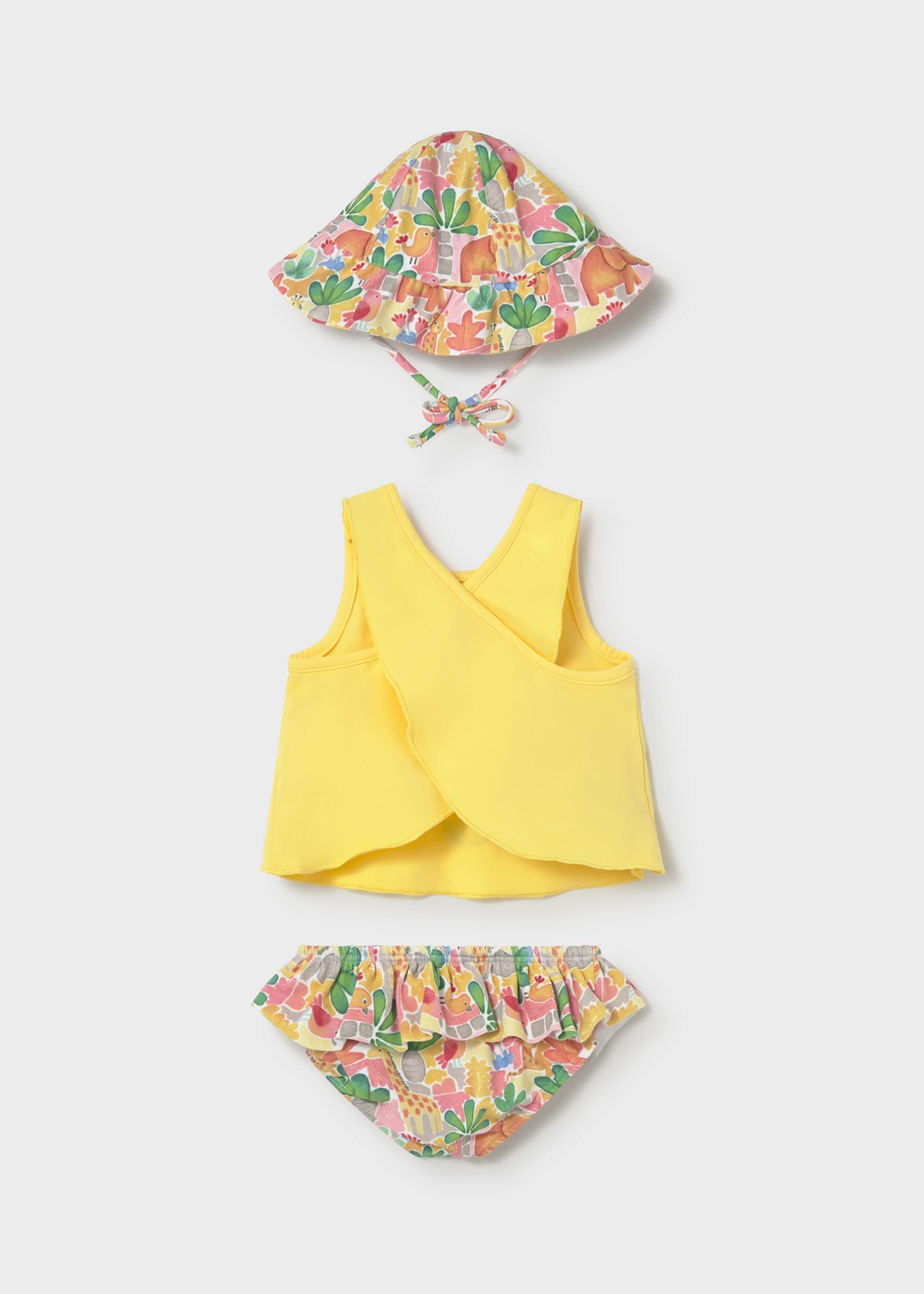 Ensemble 3 pièces maillot de bain protection solaire nouveau-né