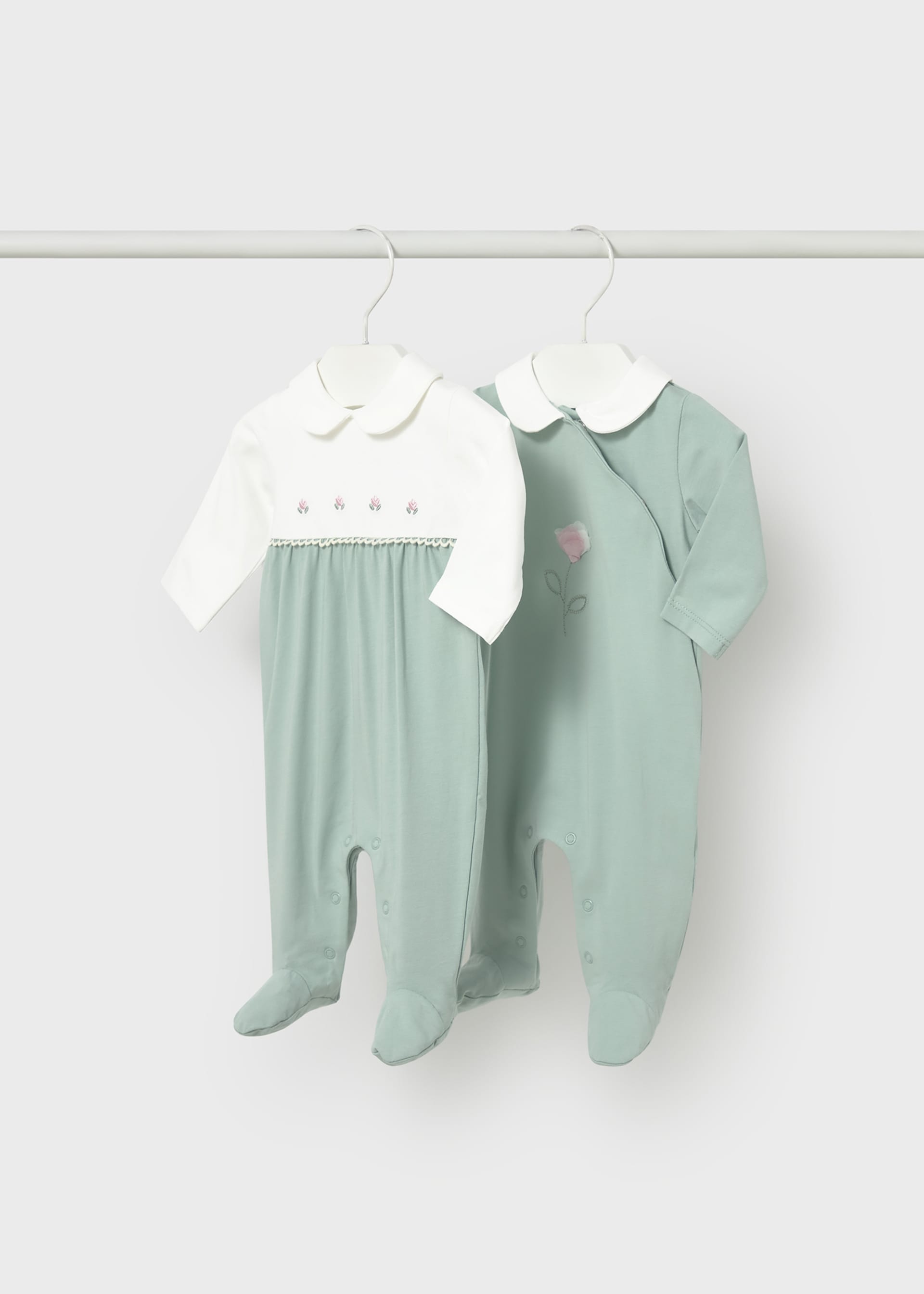 Newborn Girl 2-Pack One-Piece Set