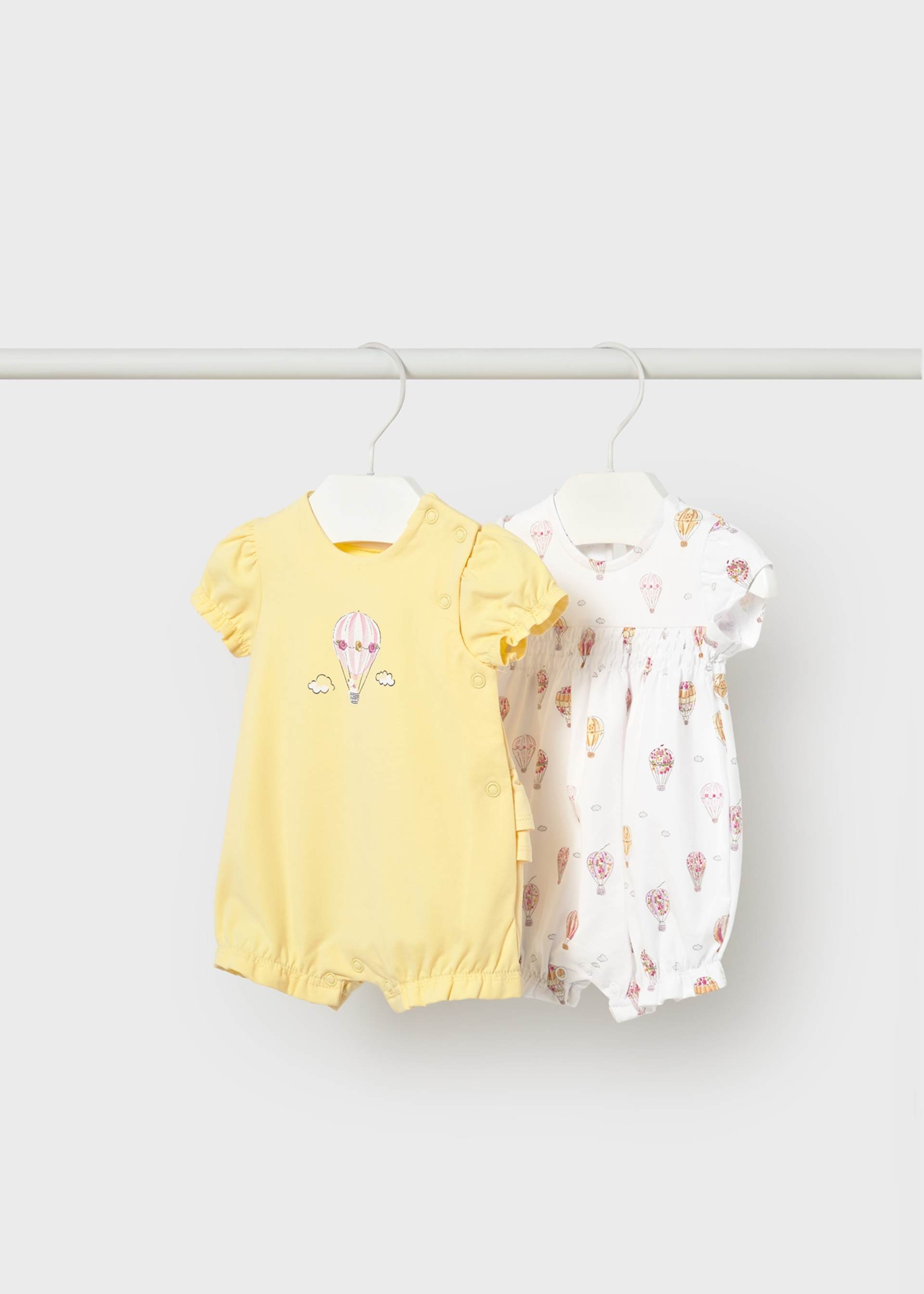 Set 2 pigiami corti neonata