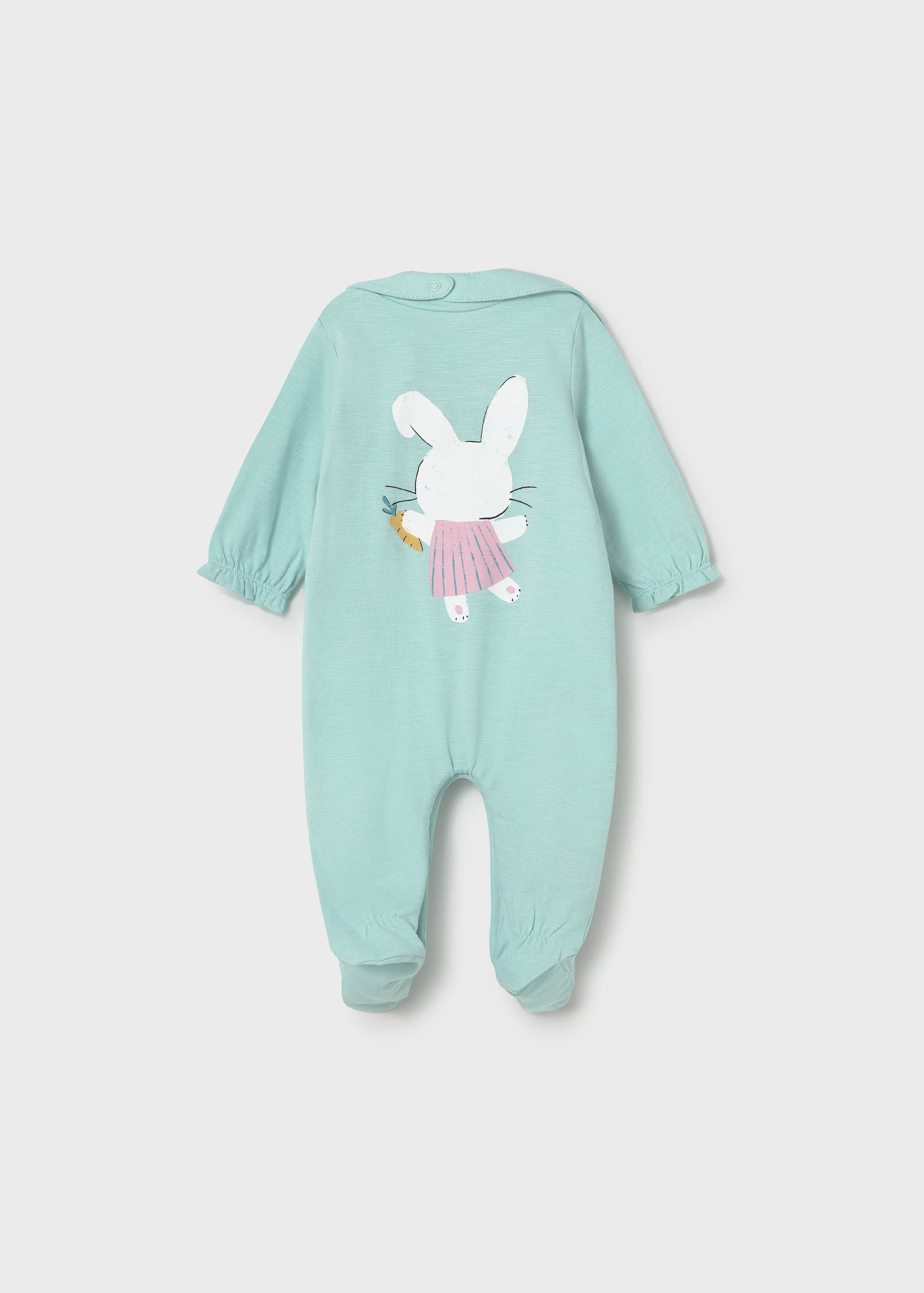 Long romper with bib newborn