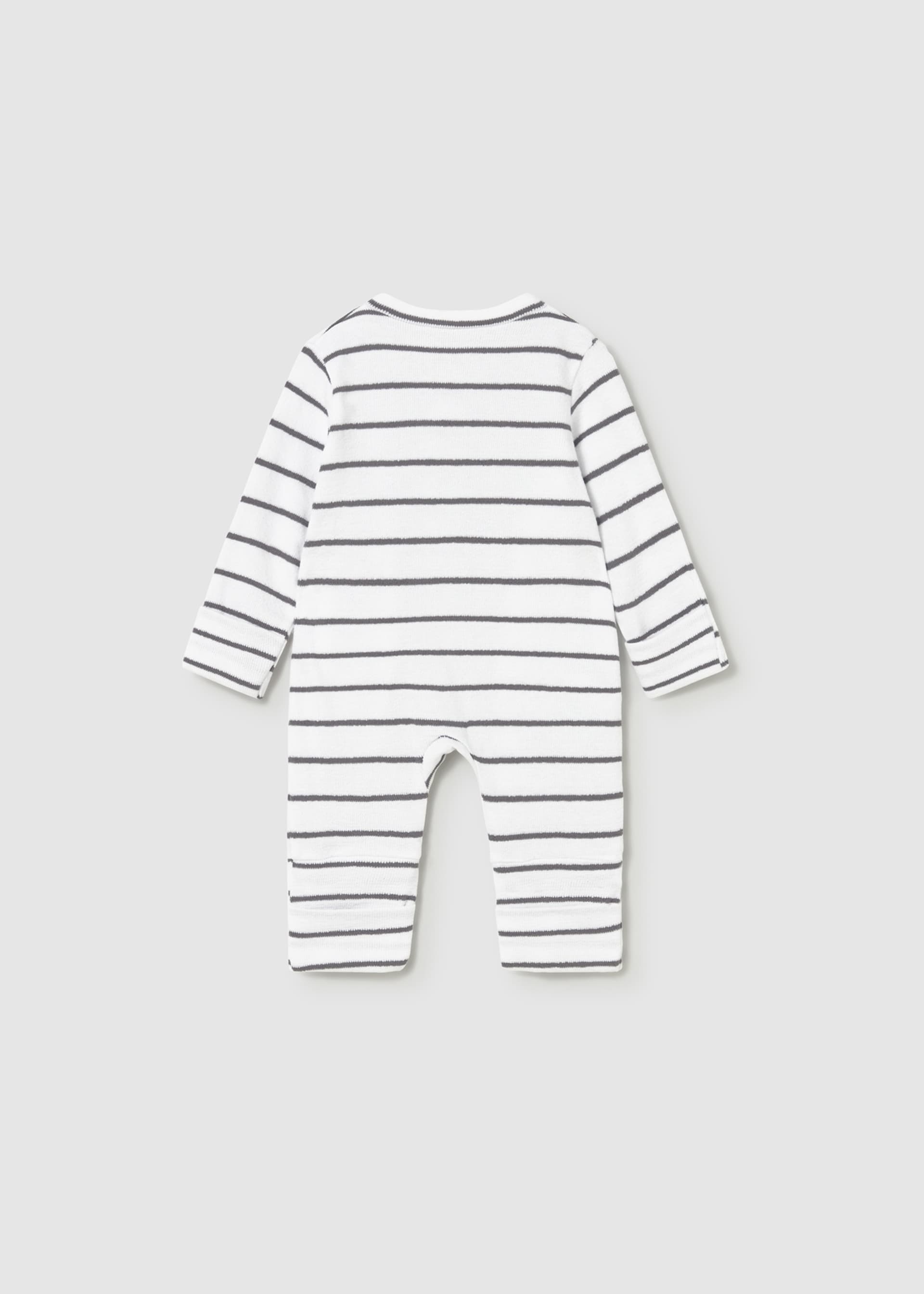 Long striped romper newborn