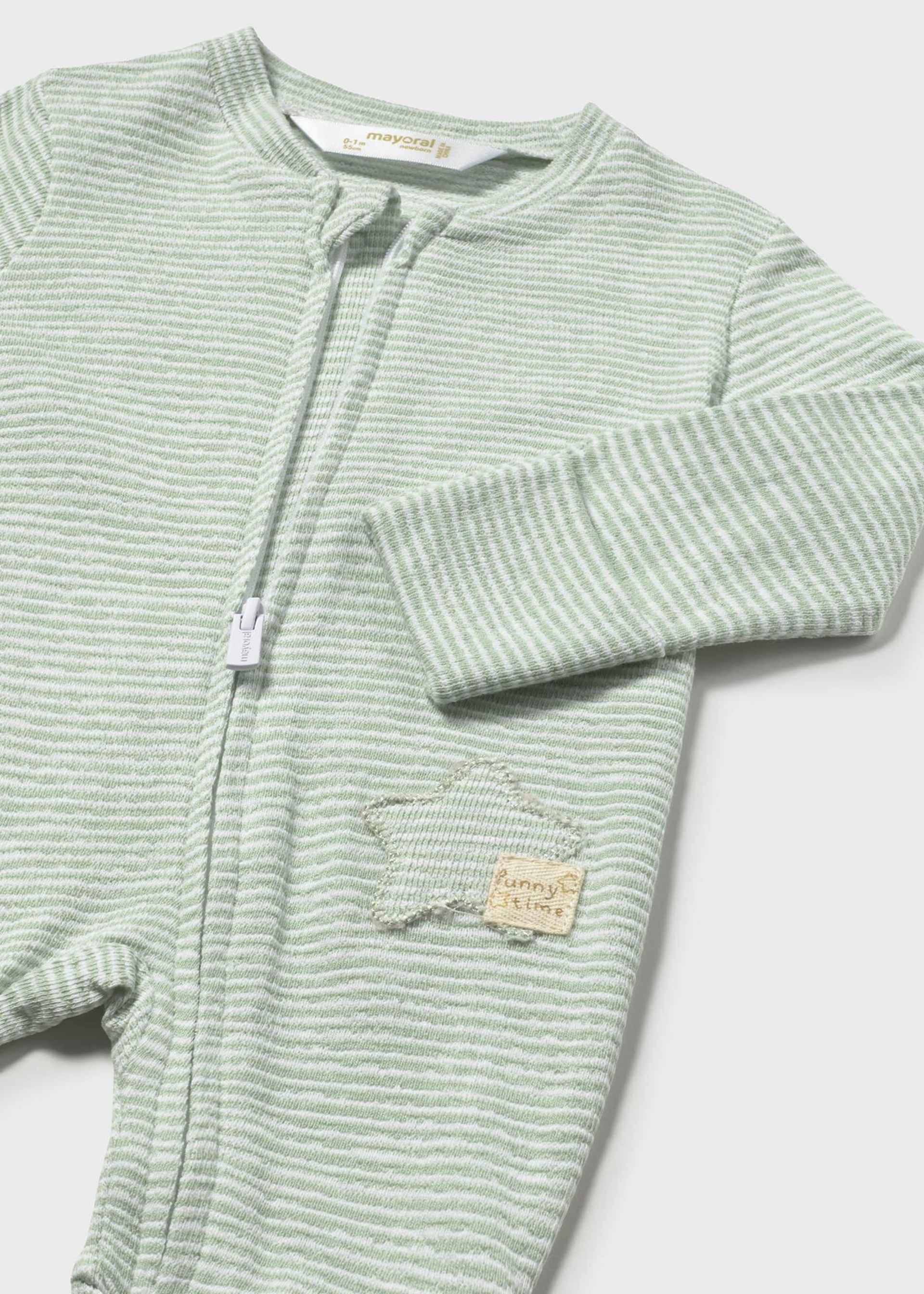 Babygrow comprido riscas recém nascido