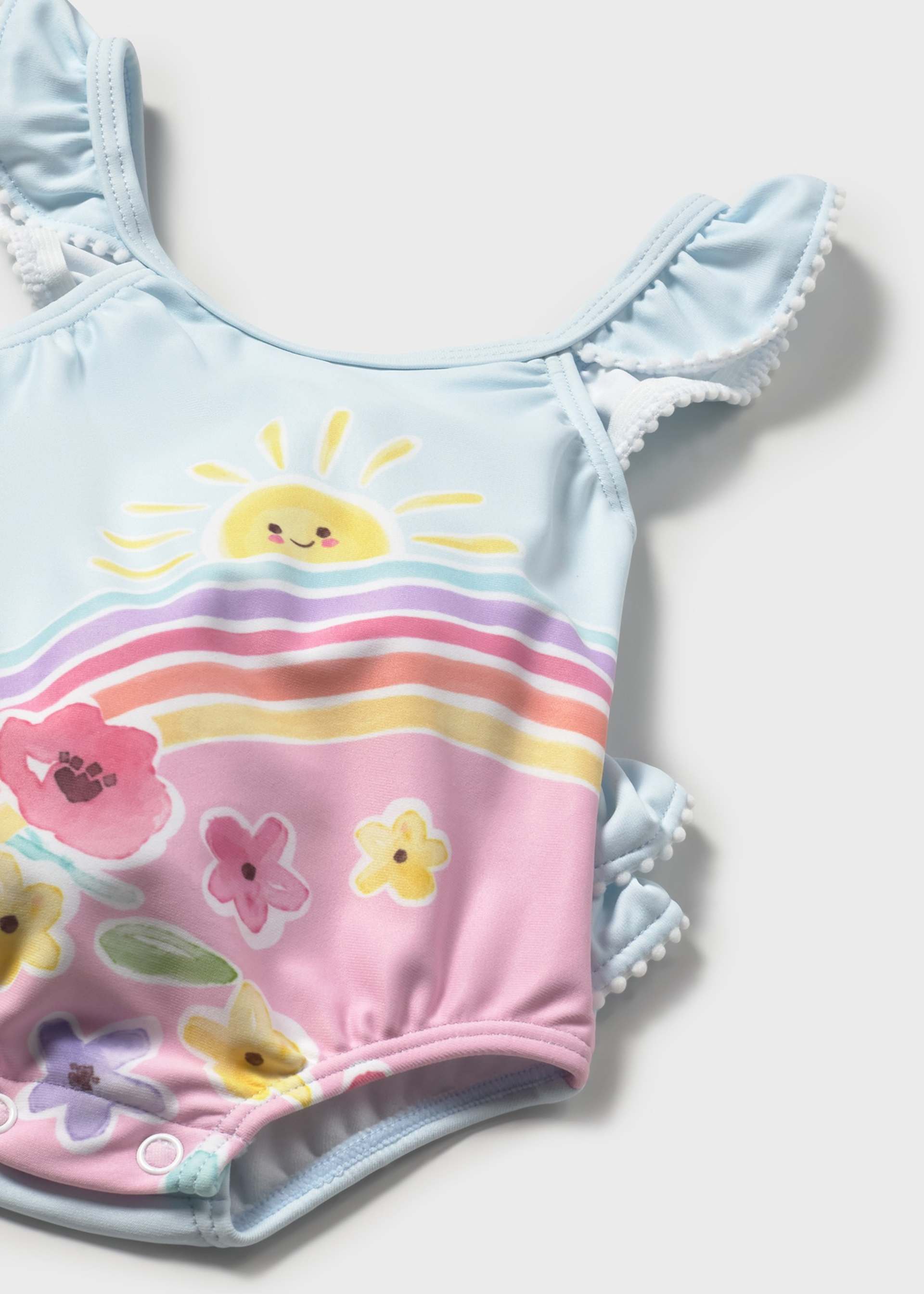 Costume con cappello protezione solare neonata