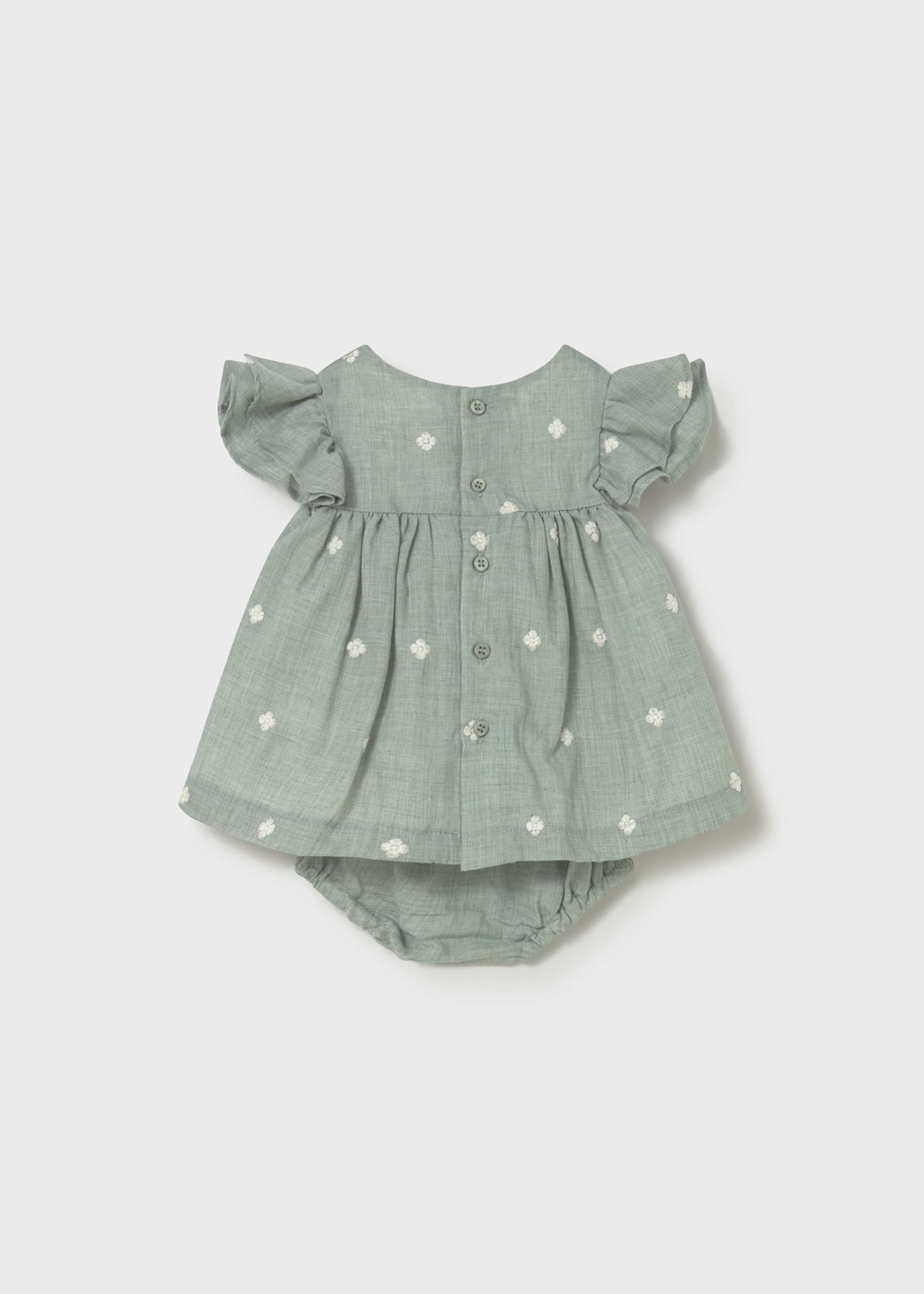 Vestido com tapa fraldas recém nascida